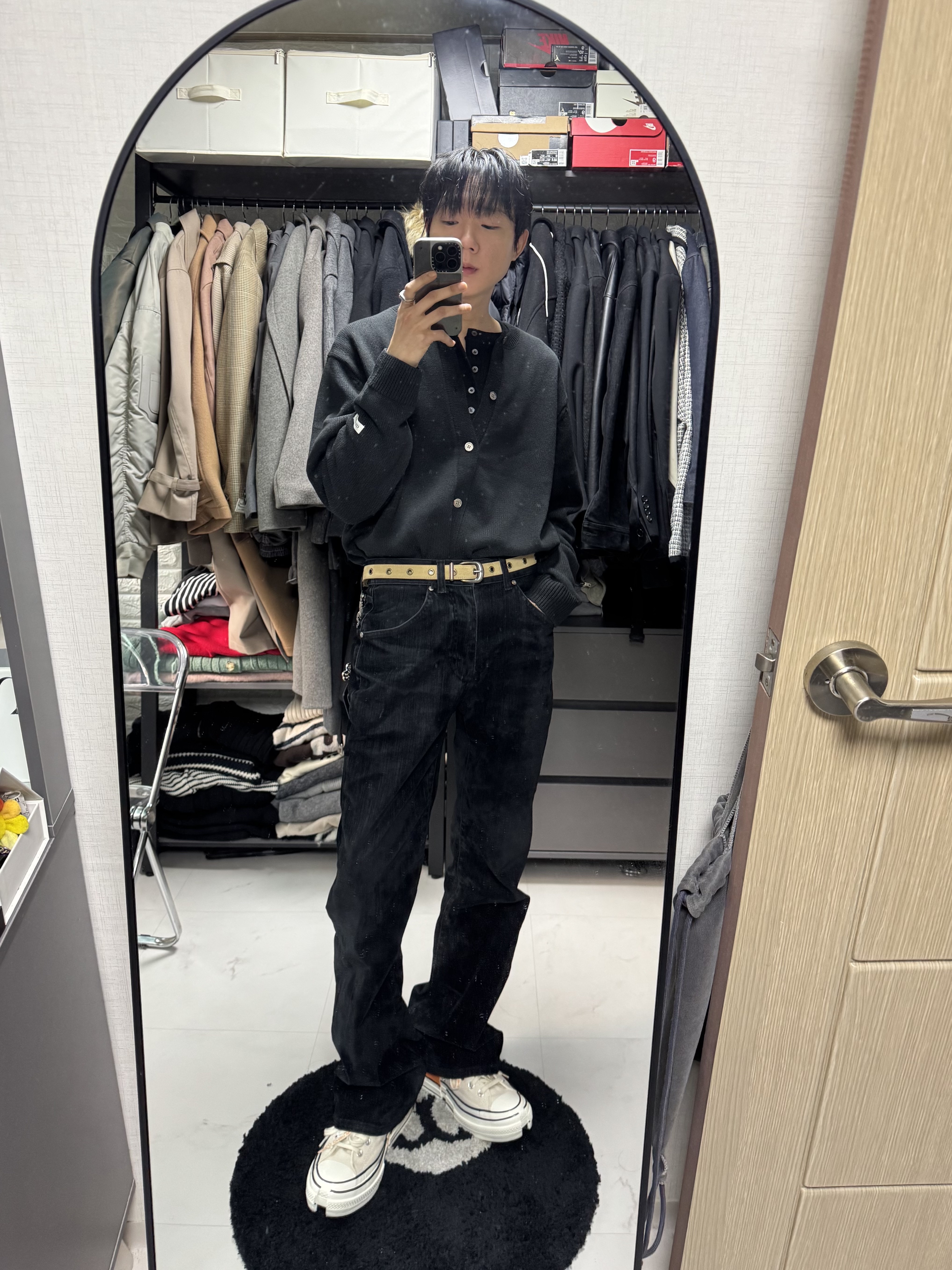 Converse x Feng Chen Wang Chuck 70 2-in-1 Persimmon Orange, Human Made Animal Keychain #2 Silver 착용 스타일 - 4