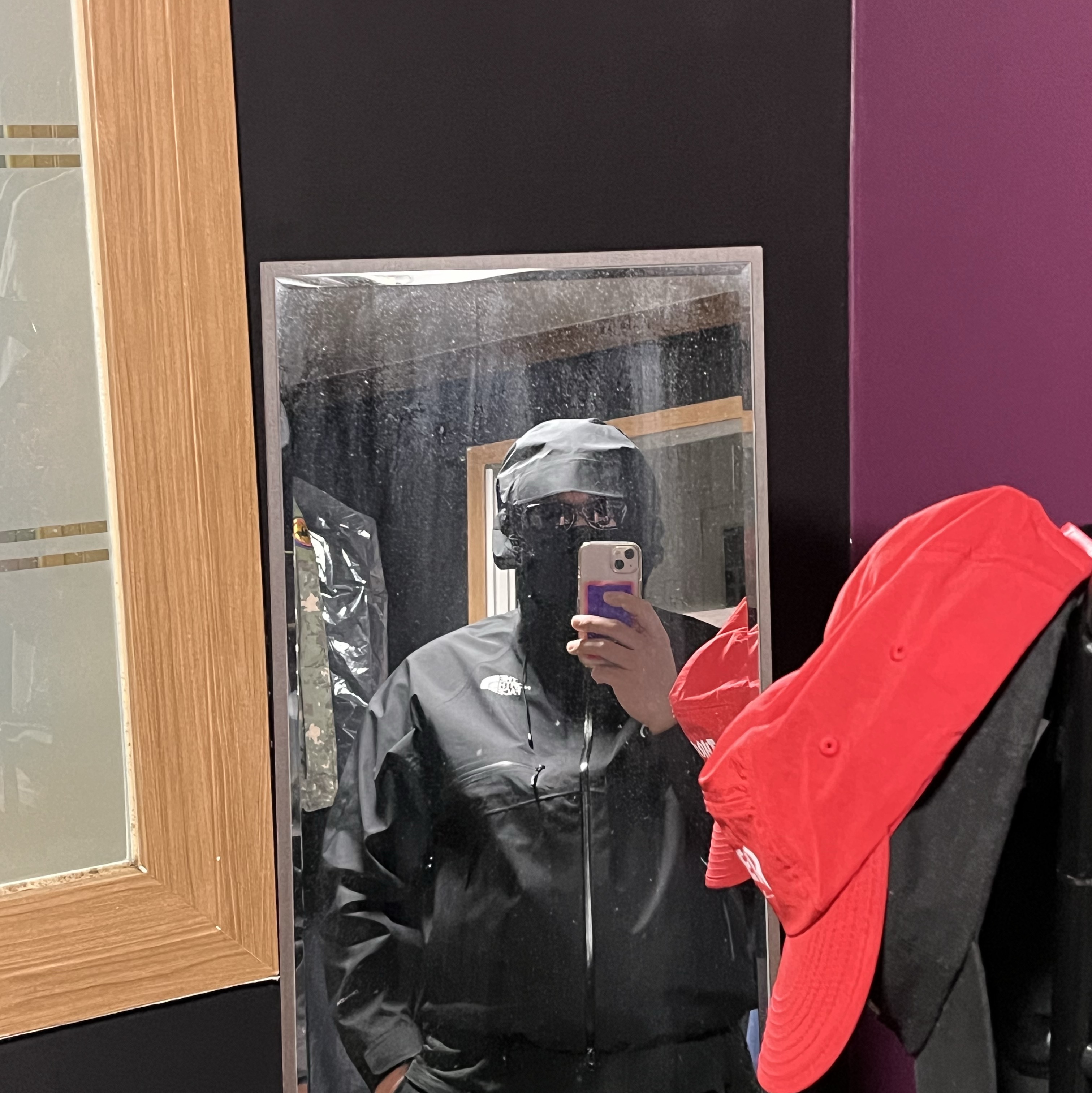 The North Face White Label Slope 3L Jacket Black 착용 스타일