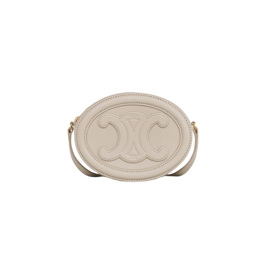 Celine Crossbody Oval Purse Cuir Triomphe in Smooth Calfskin Trench