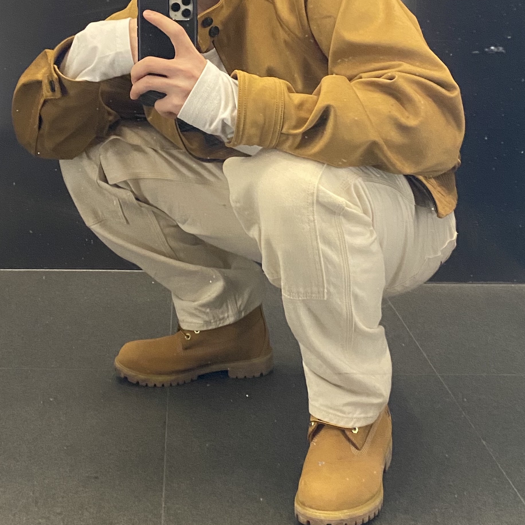Timberland Premium 6 inch Waterproof Boot Wheat Nubuck - Wide 착용 스타일