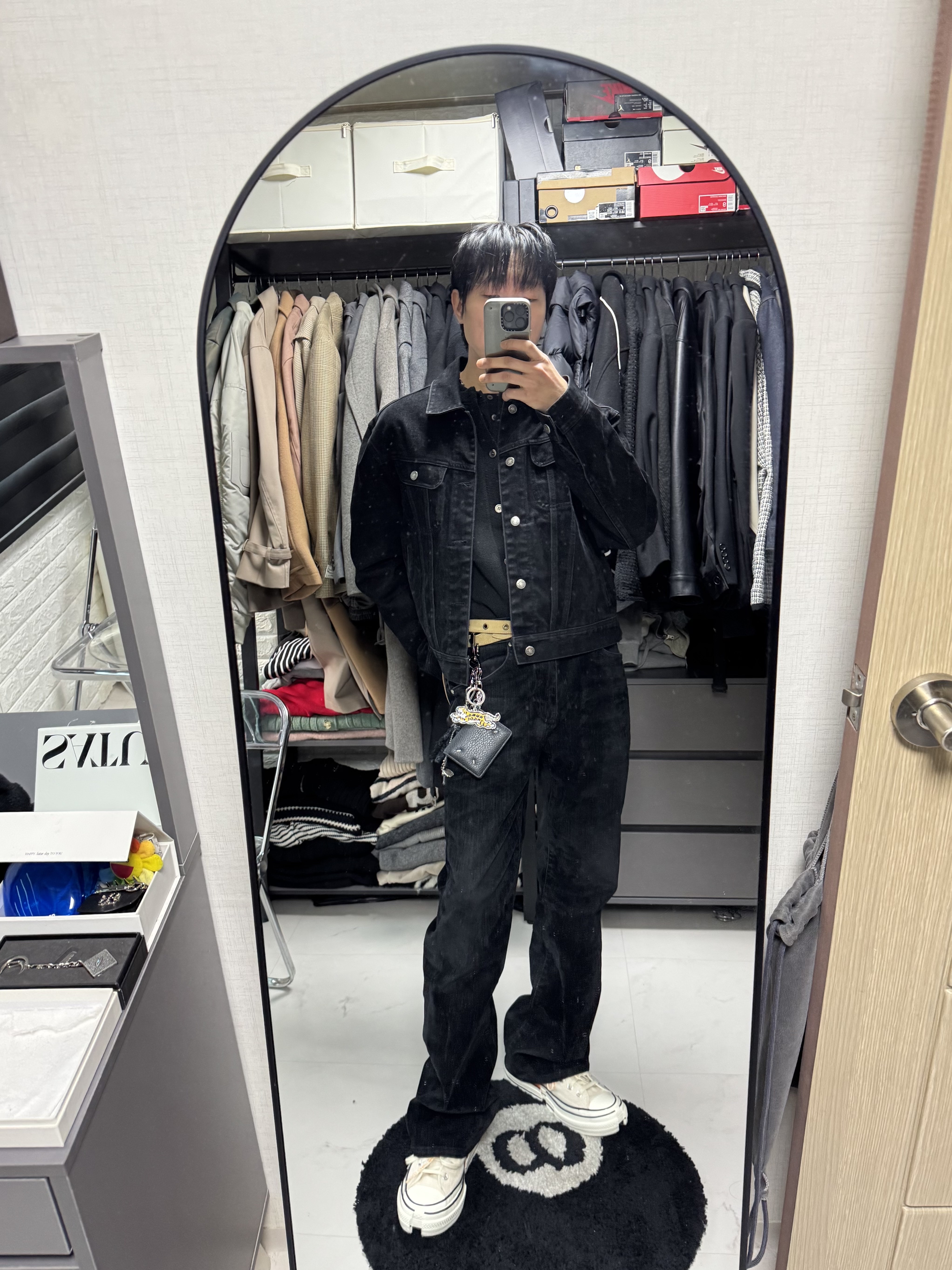 Converse x Feng Chen Wang Chuck 70 2-in-1 Persimmon Orange, Human Made Animal Keychain #2 Silver 착용 스타일 - 2