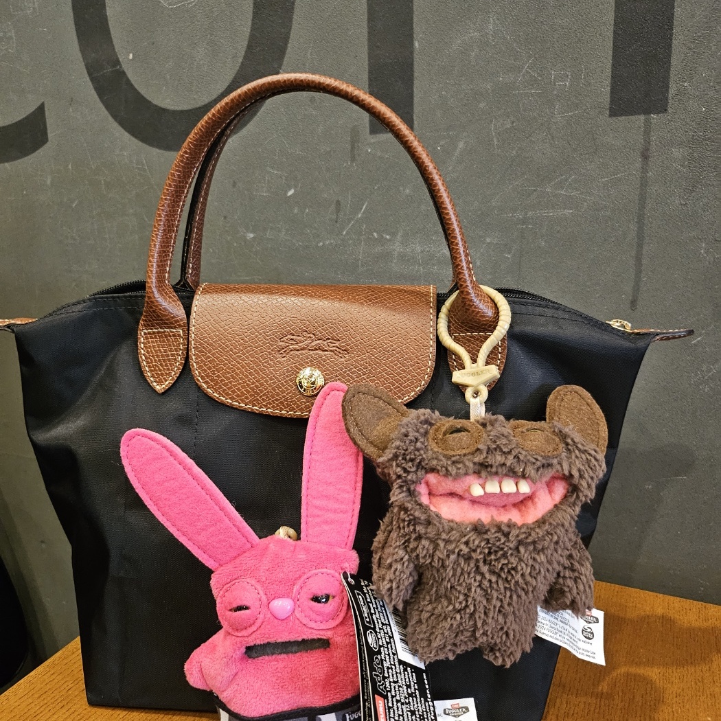 Longchamp Le Pliage Original Handbag S Black 착용 스타일