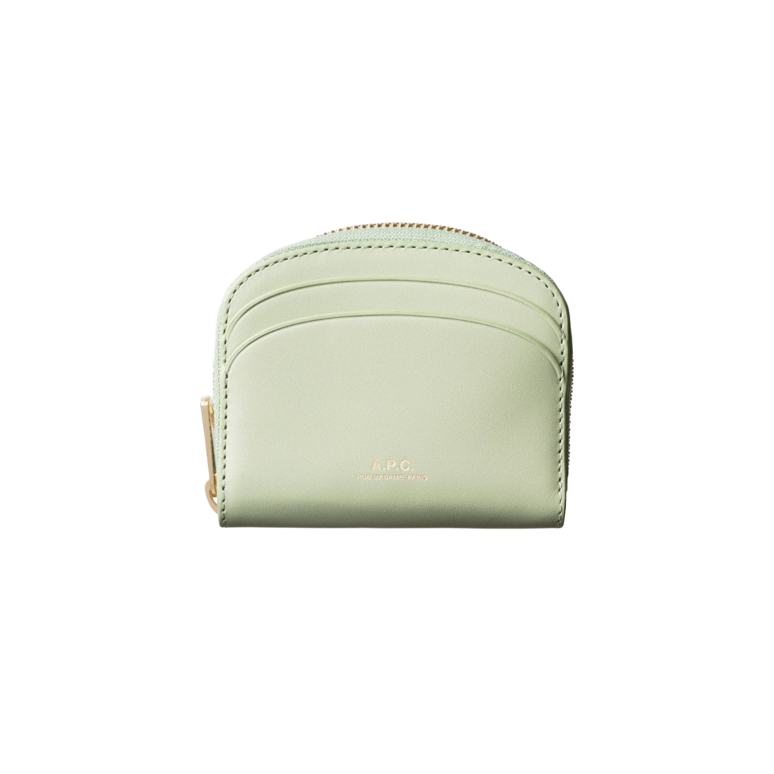아페쎄 데미룬 미니 컴팩트 월렛 파스텔 그린(A.P.C. Demi-Lune Mini Compact Wallet Pastel Green) - 1