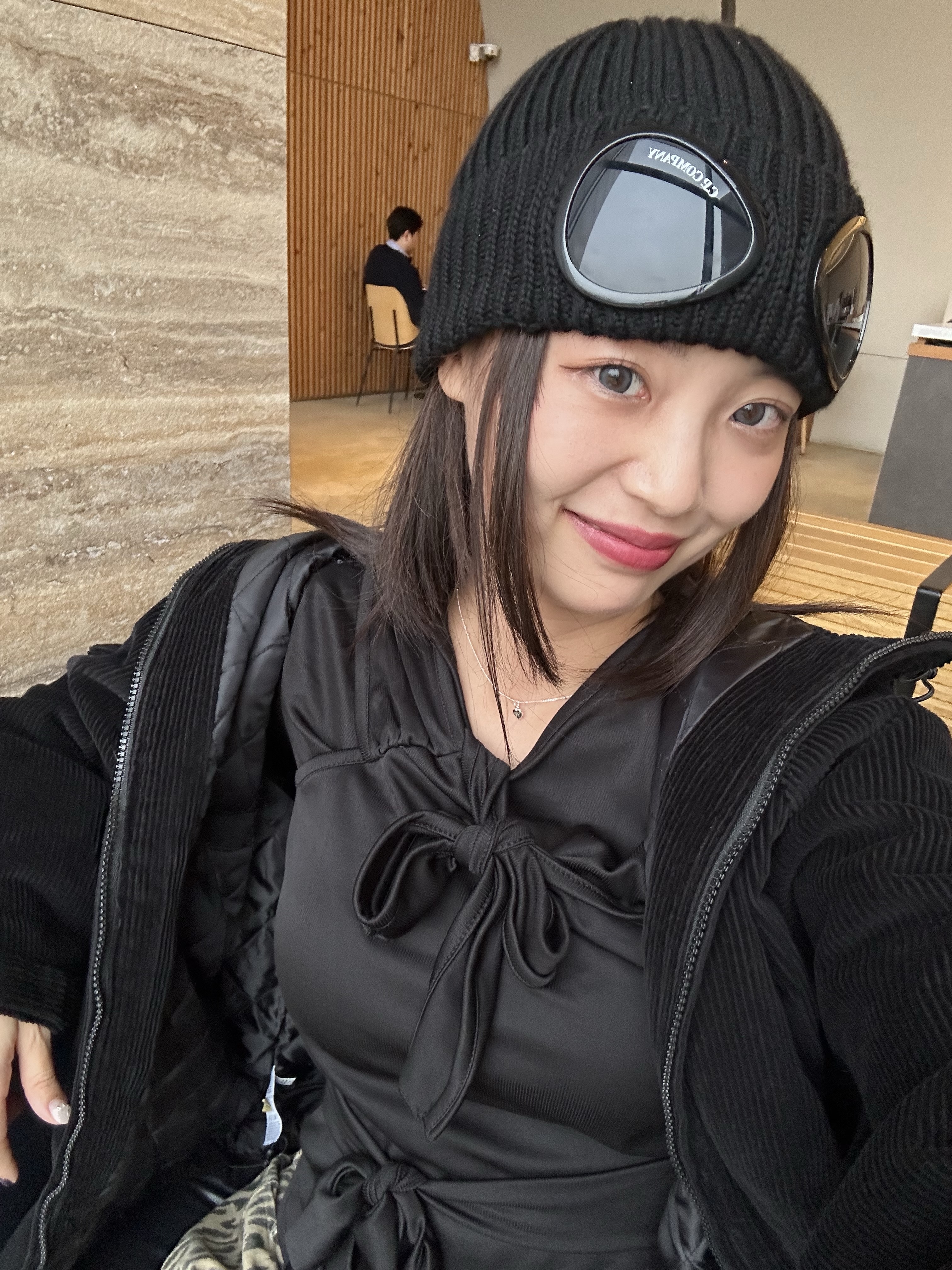 C.P. Company Extra Fine Merino Wool Goggle Beanie Black - 24FW, Fragment x Pokemon INN Thunderbolt Project TBP Plush Kabigon XL Black 착용 스타일 - 6