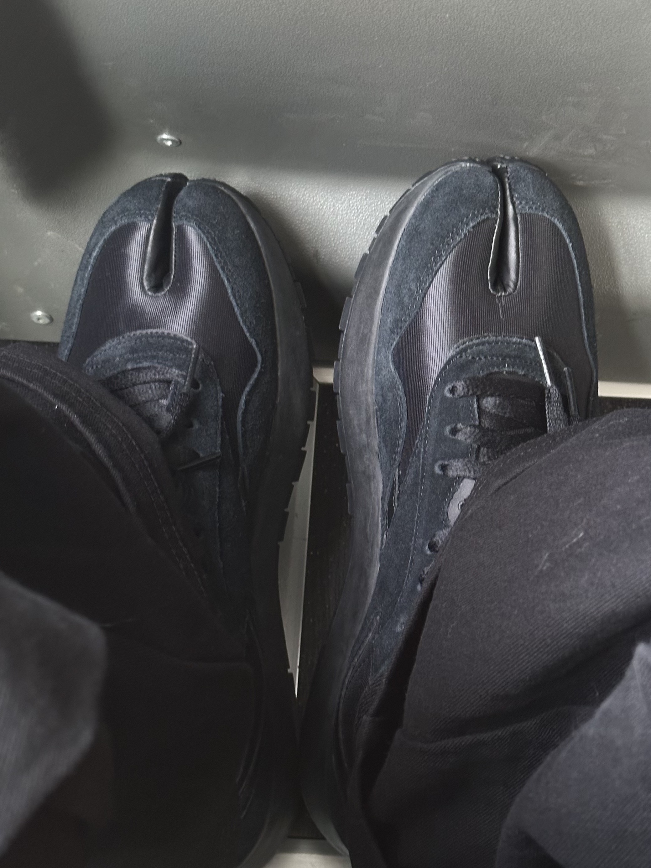 Reebok x Maison Margiela Project 0 Classic Nylon Tabi Core Black 착용 스타일 - 2