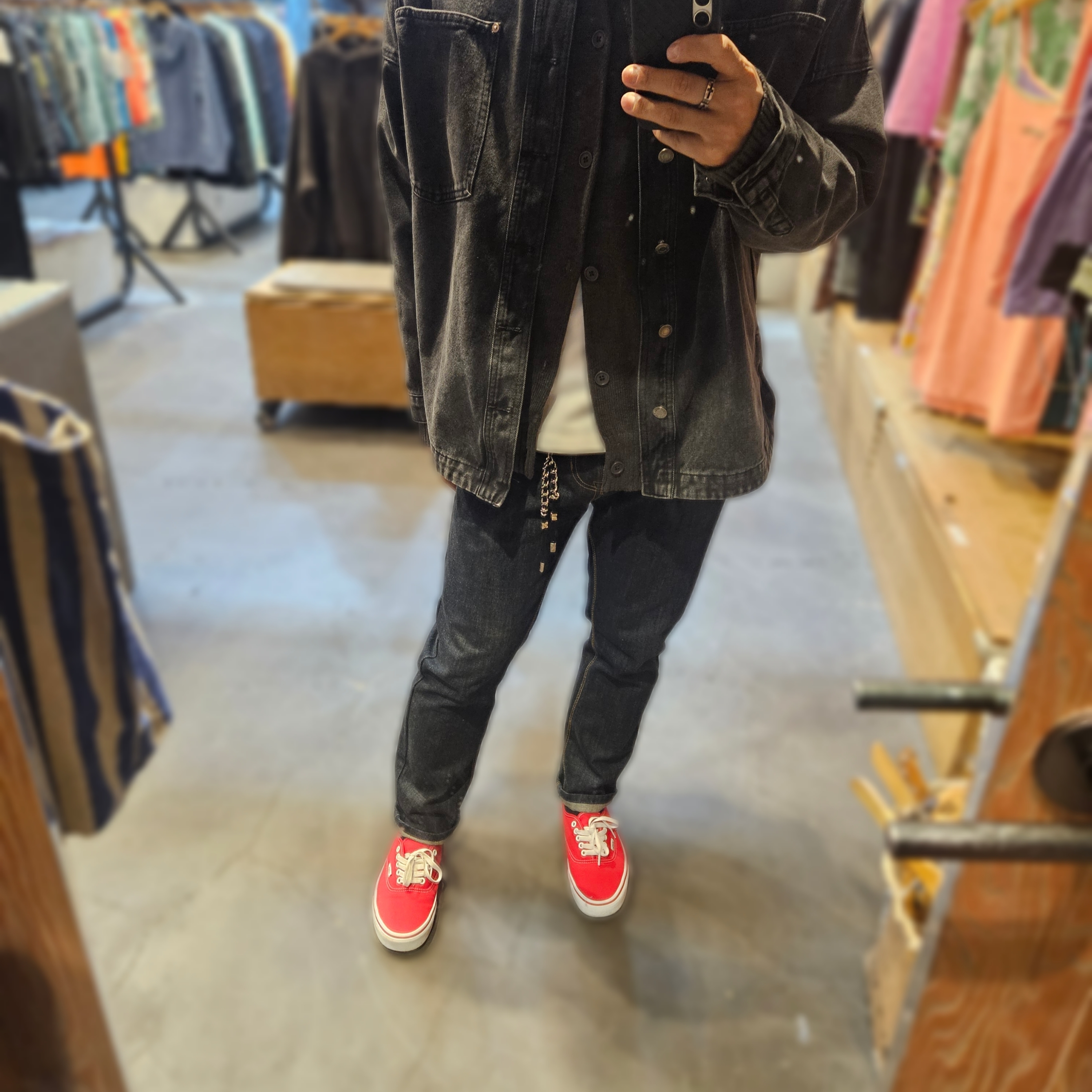 Vans Authentic Red 착용 스타일 - 2