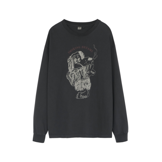 PL5PTL2202AB Polyteru Hank Long Sleeve 'Blue Dog' Purple Charcoal
