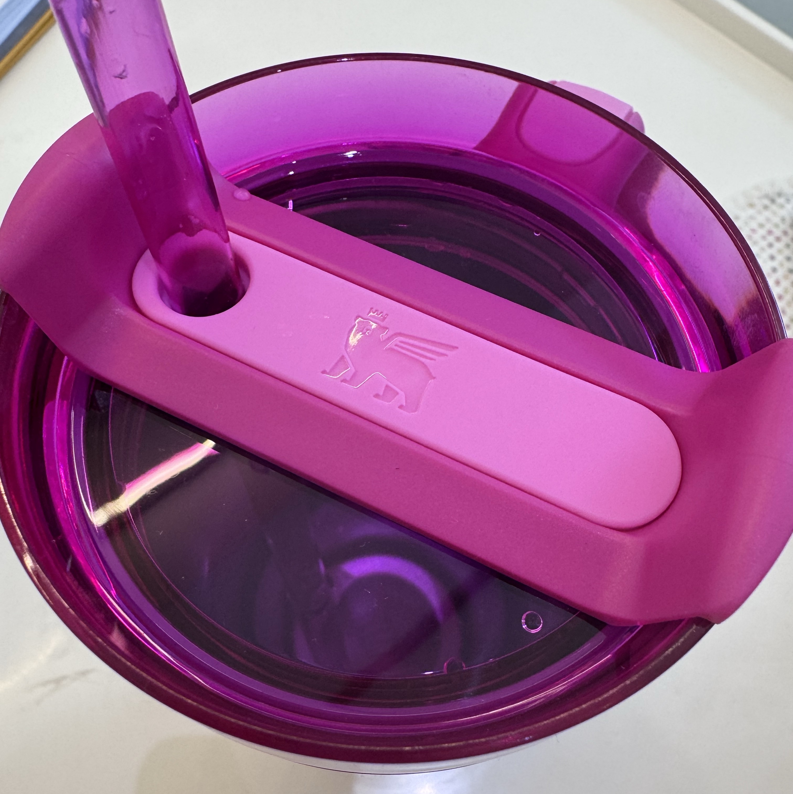 Stanley x Barbie Quencher H2.0 FlowState Tumbler 887ml Barbie Icon Pink 착용 스타일 - 2