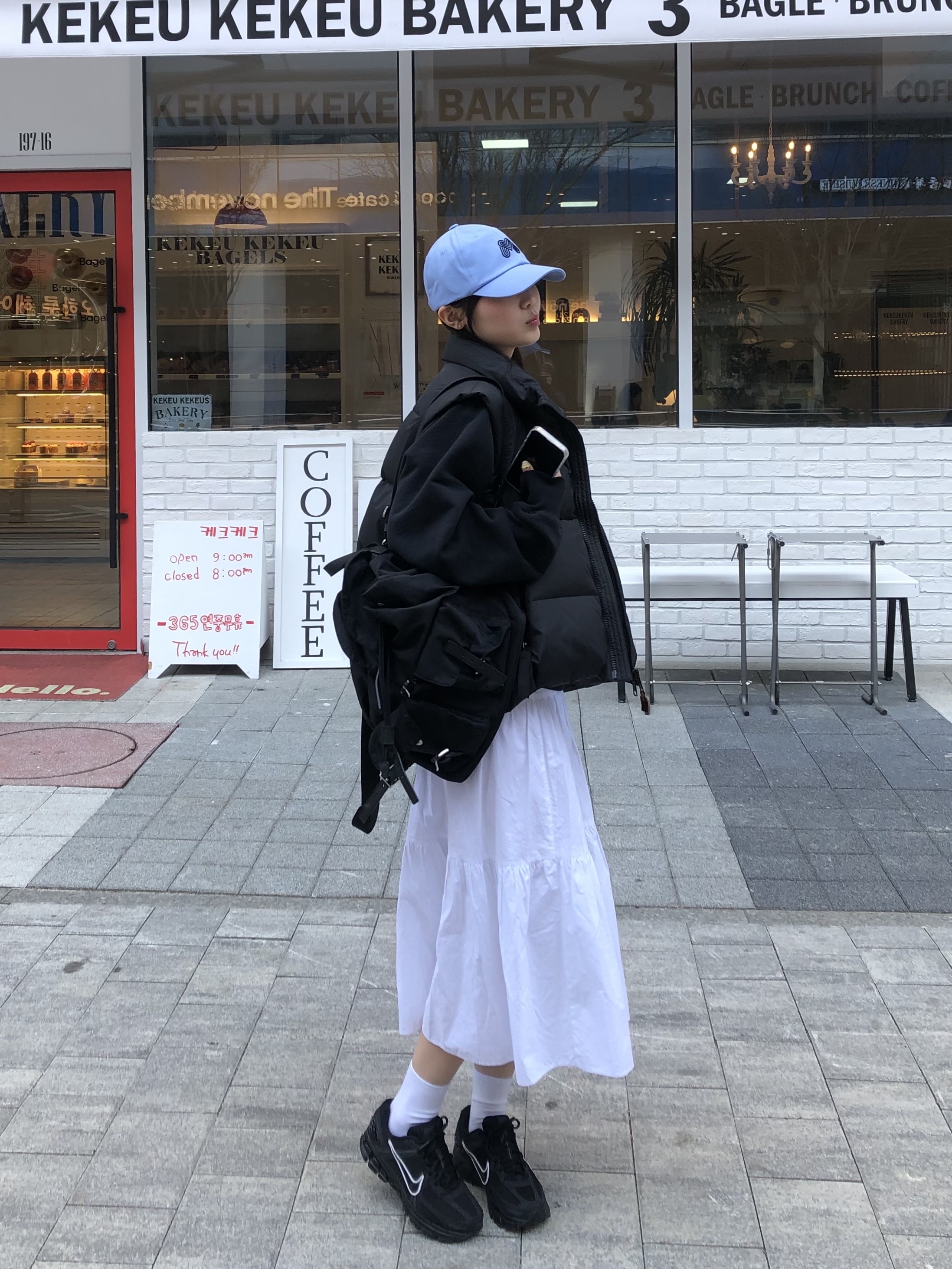 Nike Zoom Vomero 5 SP Black, Kapital Ripstop Nylon Down Burger Keel Vest Black 착용 스타일
