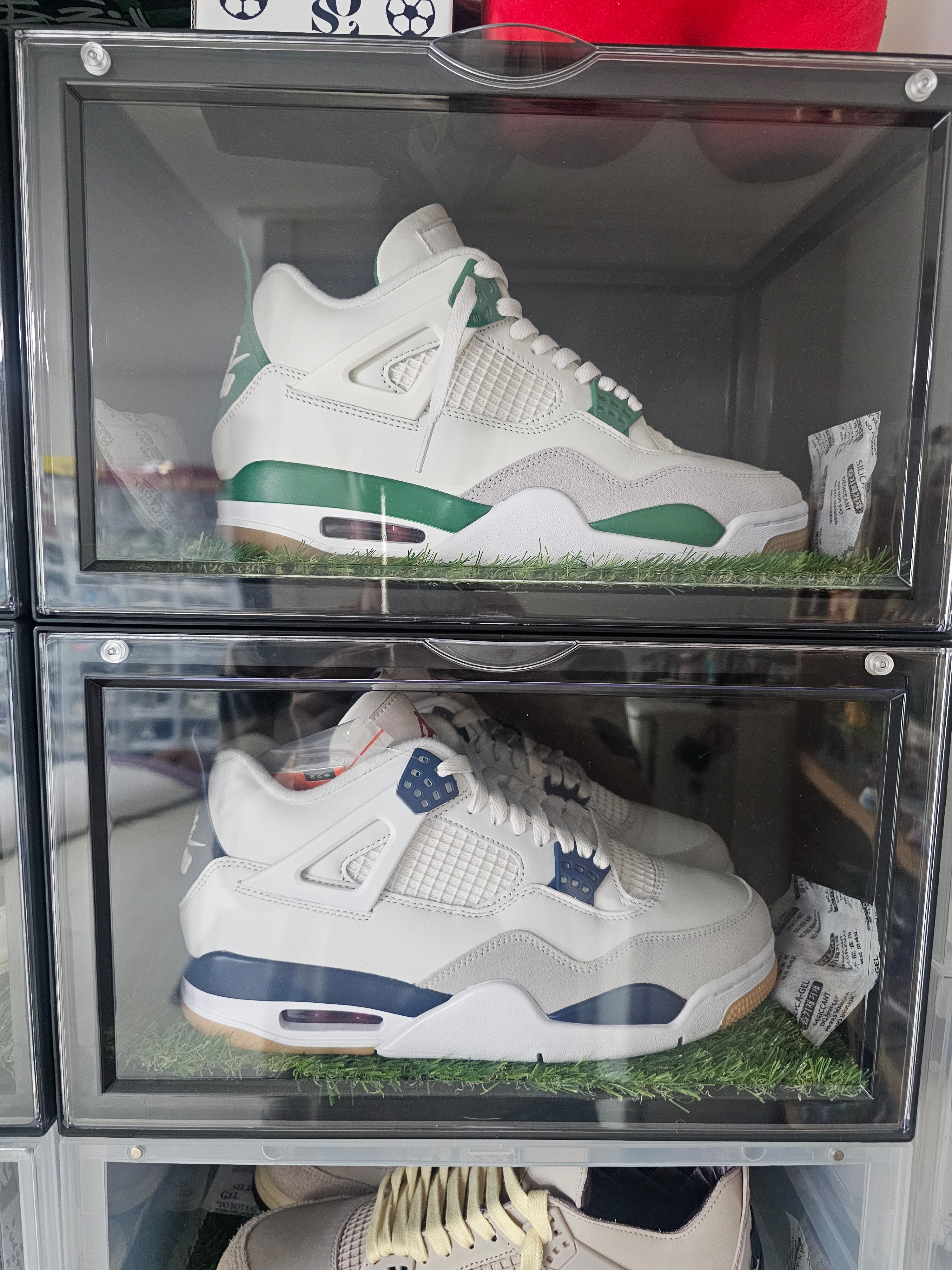 Jordan 4 x Nike SB Retro SP Navy, Jordan 4 x Nike SB Retro SP Pine Green 착용 스타일