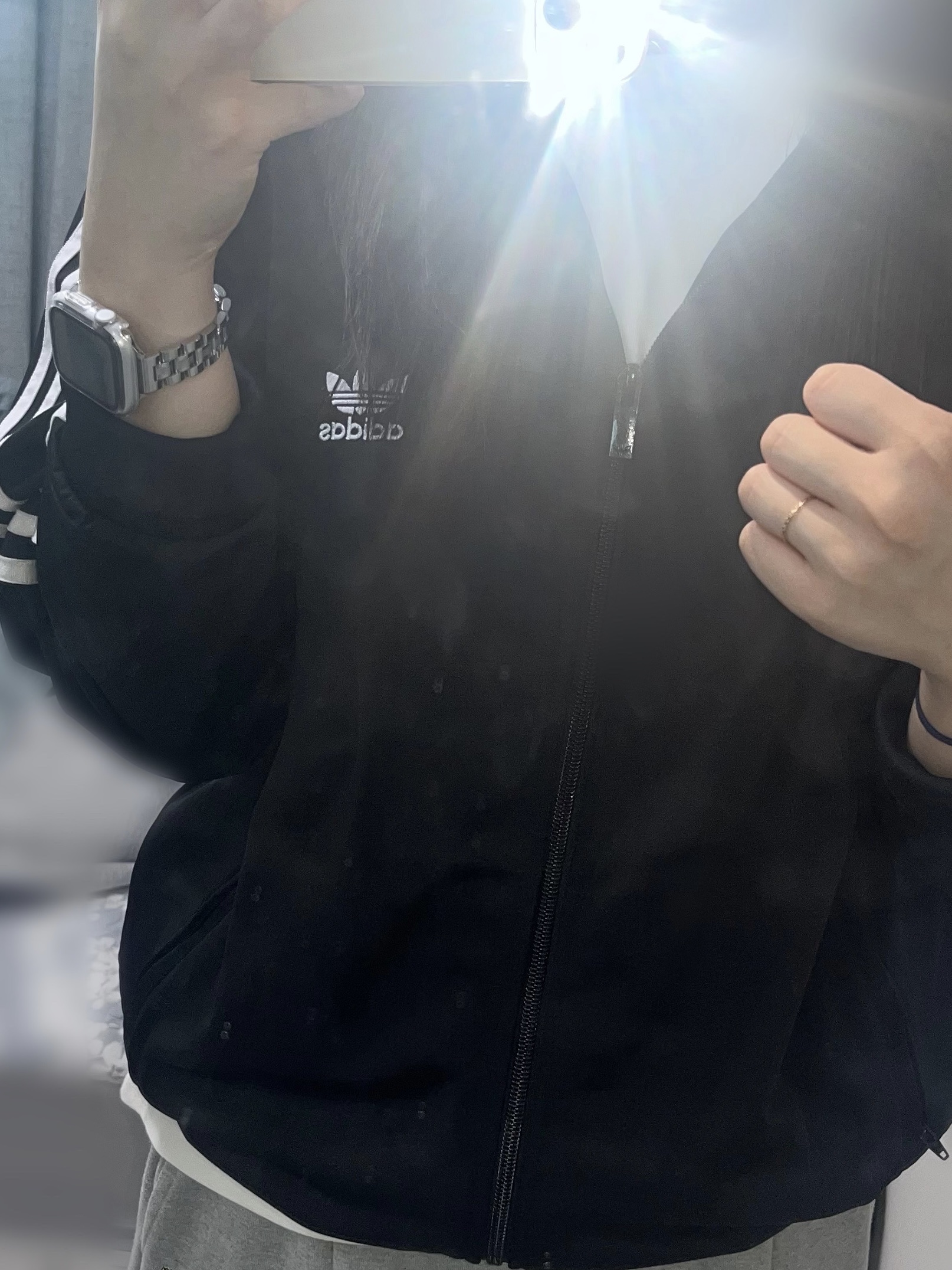 Adidas Adicolor Classics Firebird Track Top Black - KR Sizing 착용 스타일
