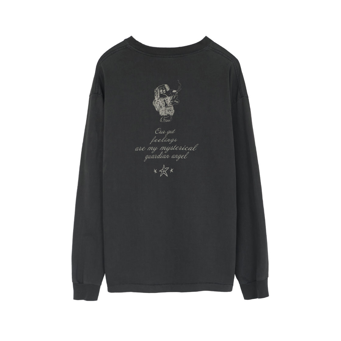 PL5PTL2202AB Polyteru Hank Long Sleeve 'Blue Dog' Purple Charcoal - #2
