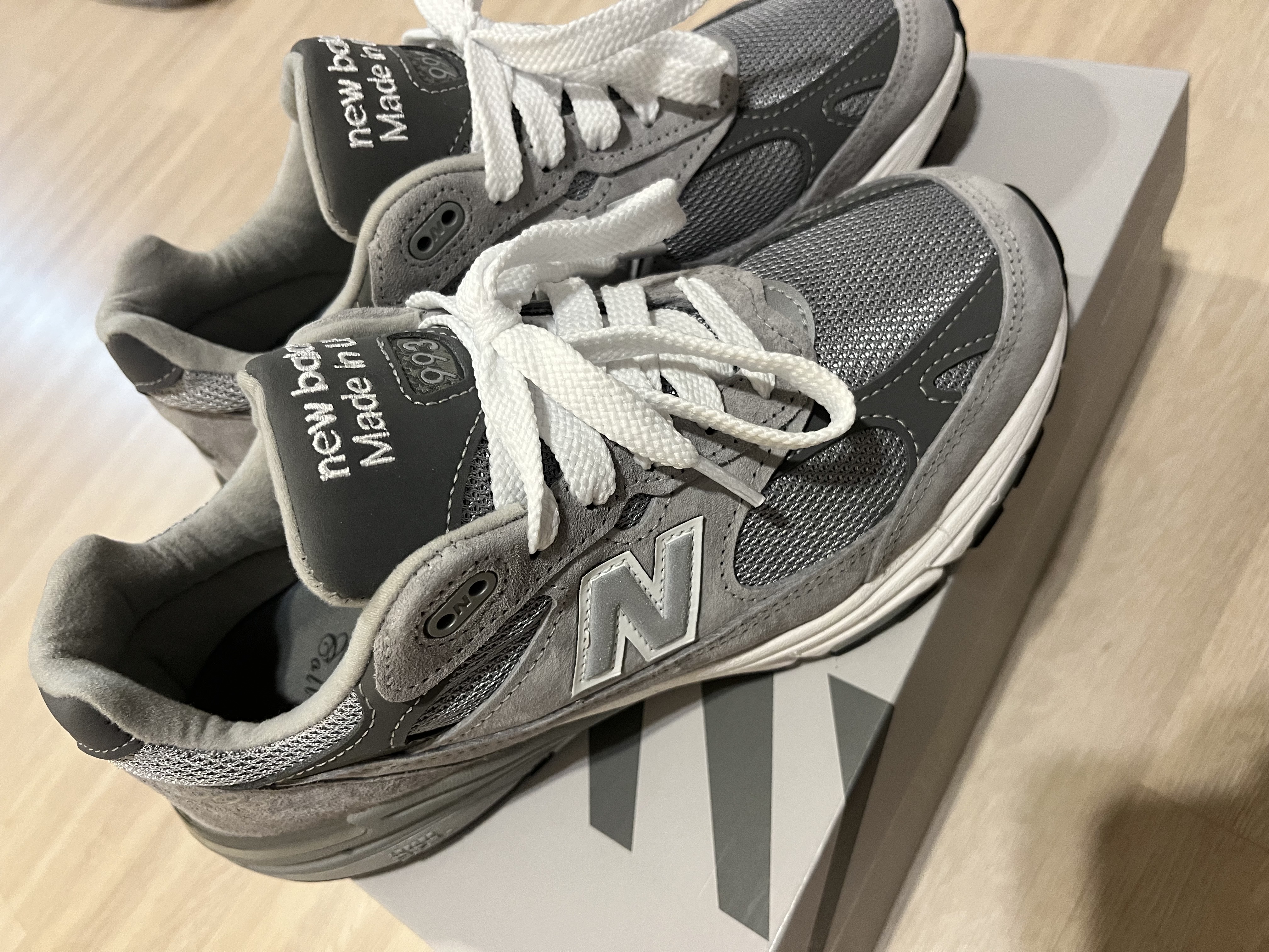 New Balance 993 Made in USA Grey - D Standard 착용 스타일