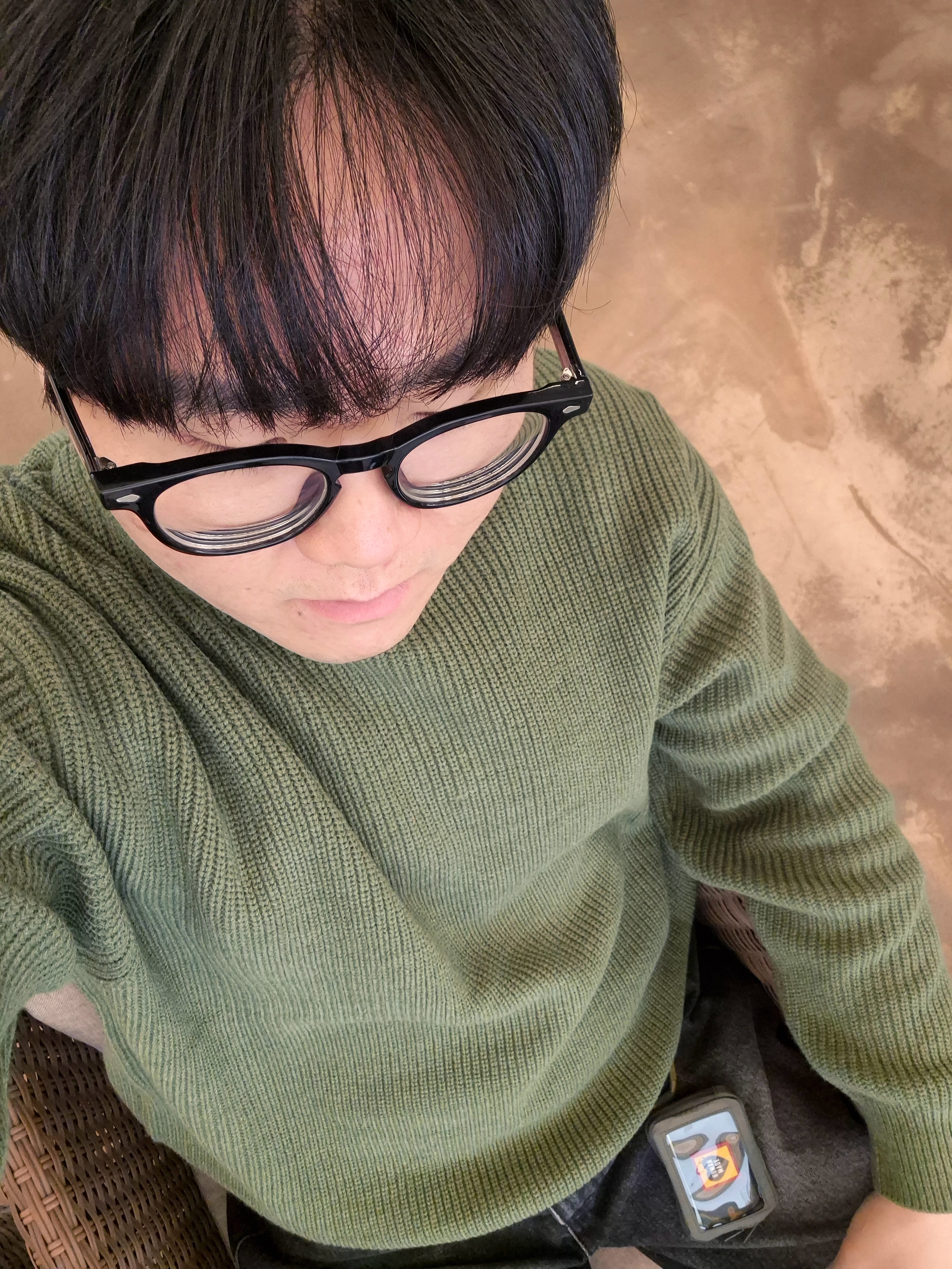 Human Made Heart Carabiner Olive Drab, Human Made Military Card Case Olive Drab 착용 스타일 - 4