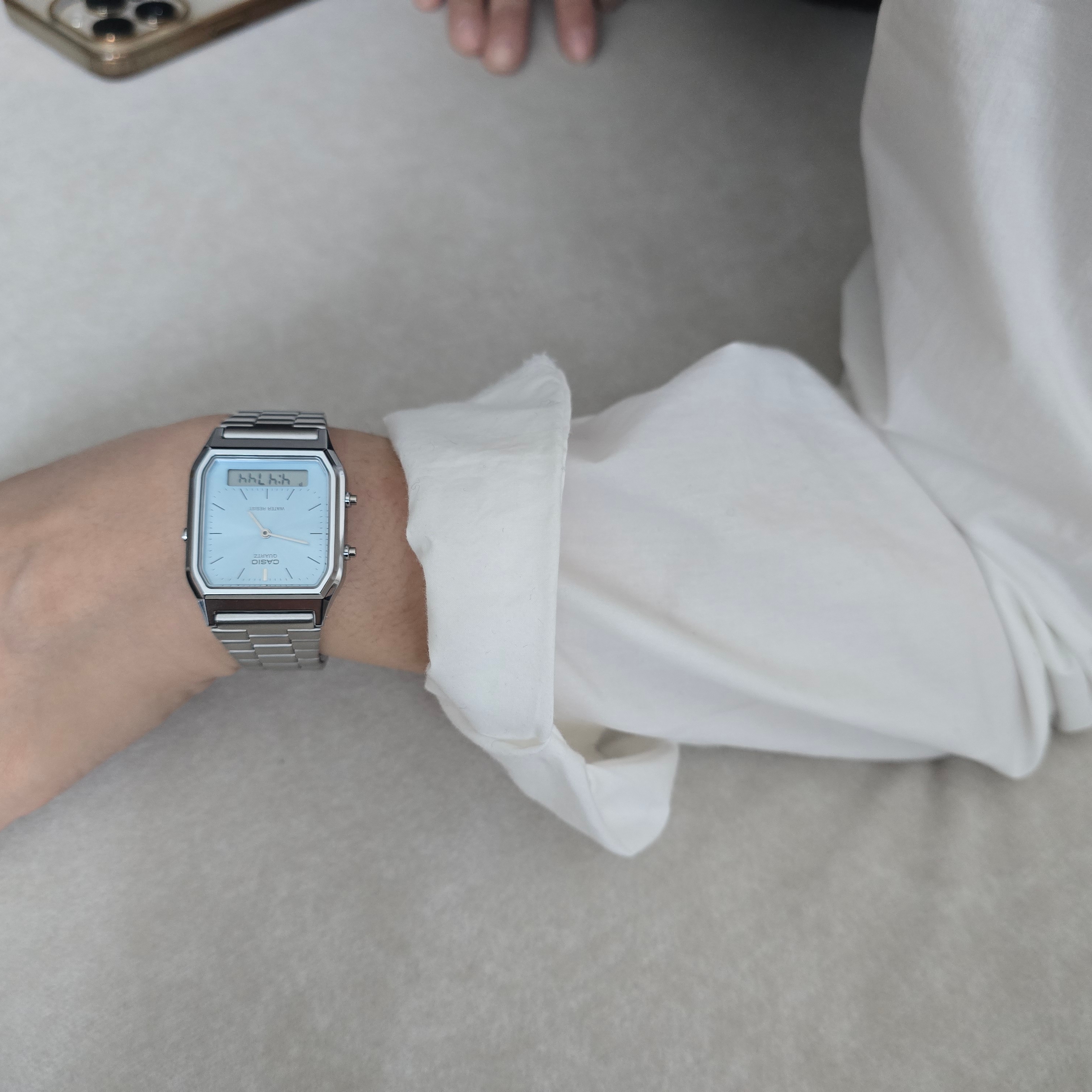 Casio AQ-230A-2A1MQY 착용 스타일