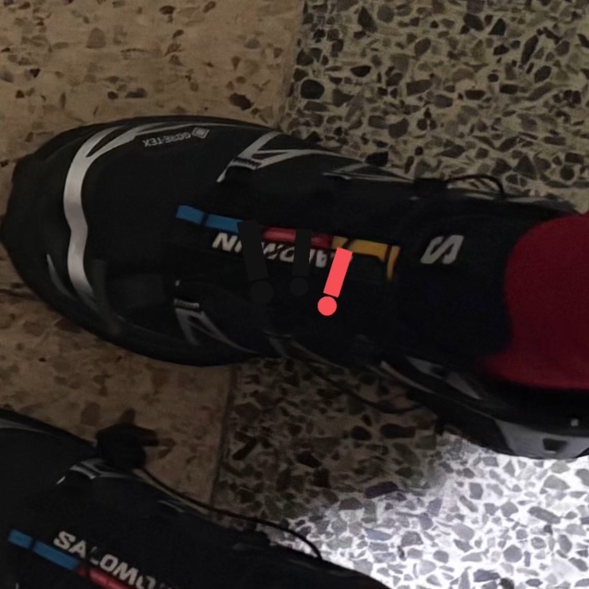 Salomon XT-6 GTX Black Silver 착용 스타일 - 3
