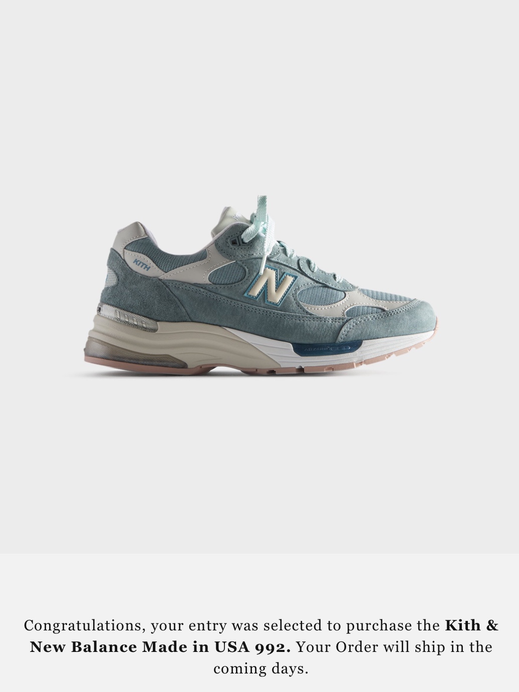 New Balance x Kith 992 Made in USA Aegean Blue Oyster 착용 스타일