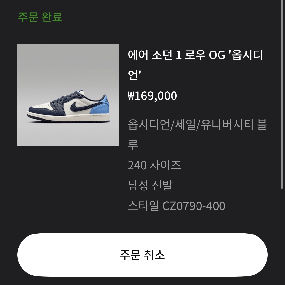 Jordan 1 Low Obsidian 착용 스타일 - 2