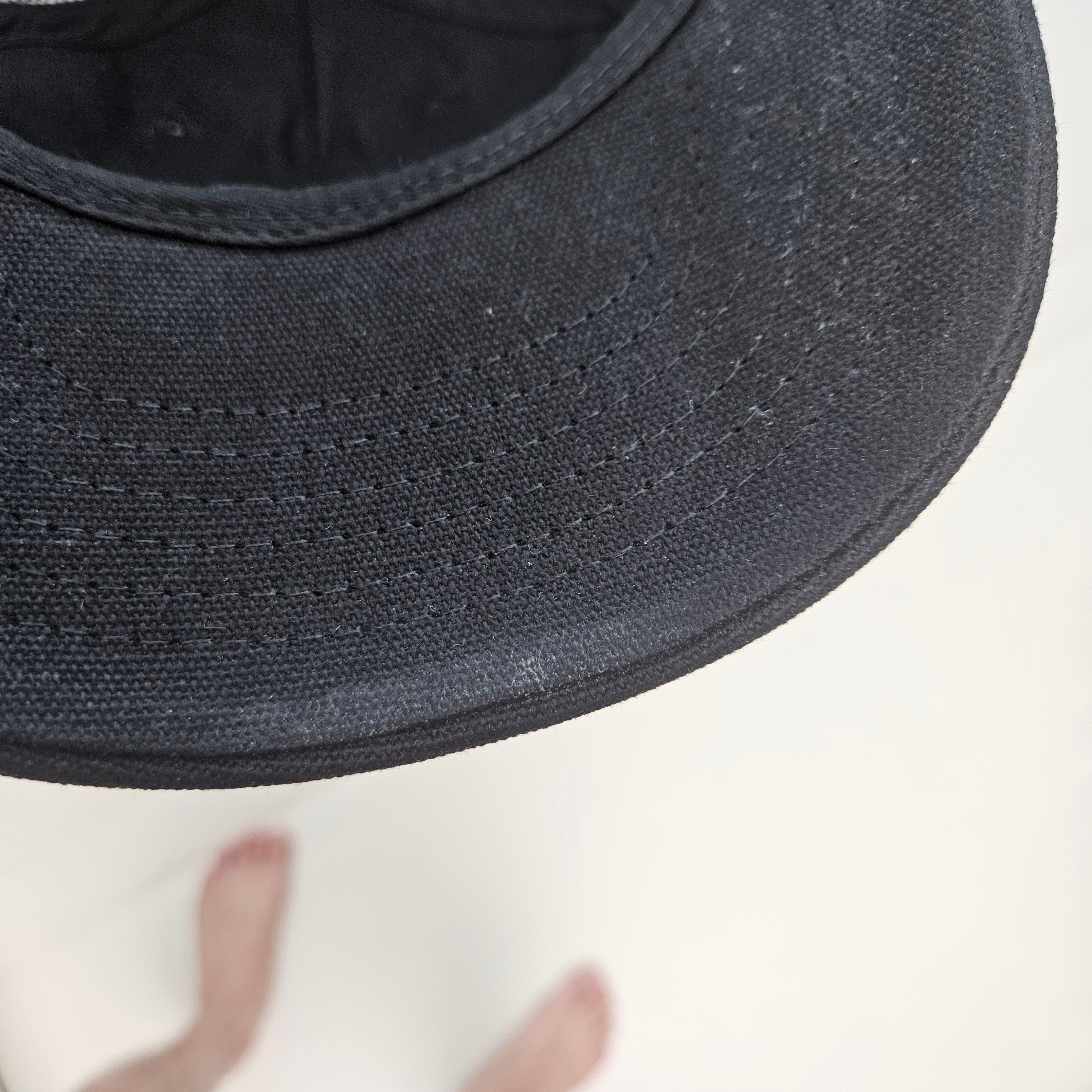 Stussy x Our Legacy Work Shop Low Profile Trucker Cap Black 착용 스타일 - 2