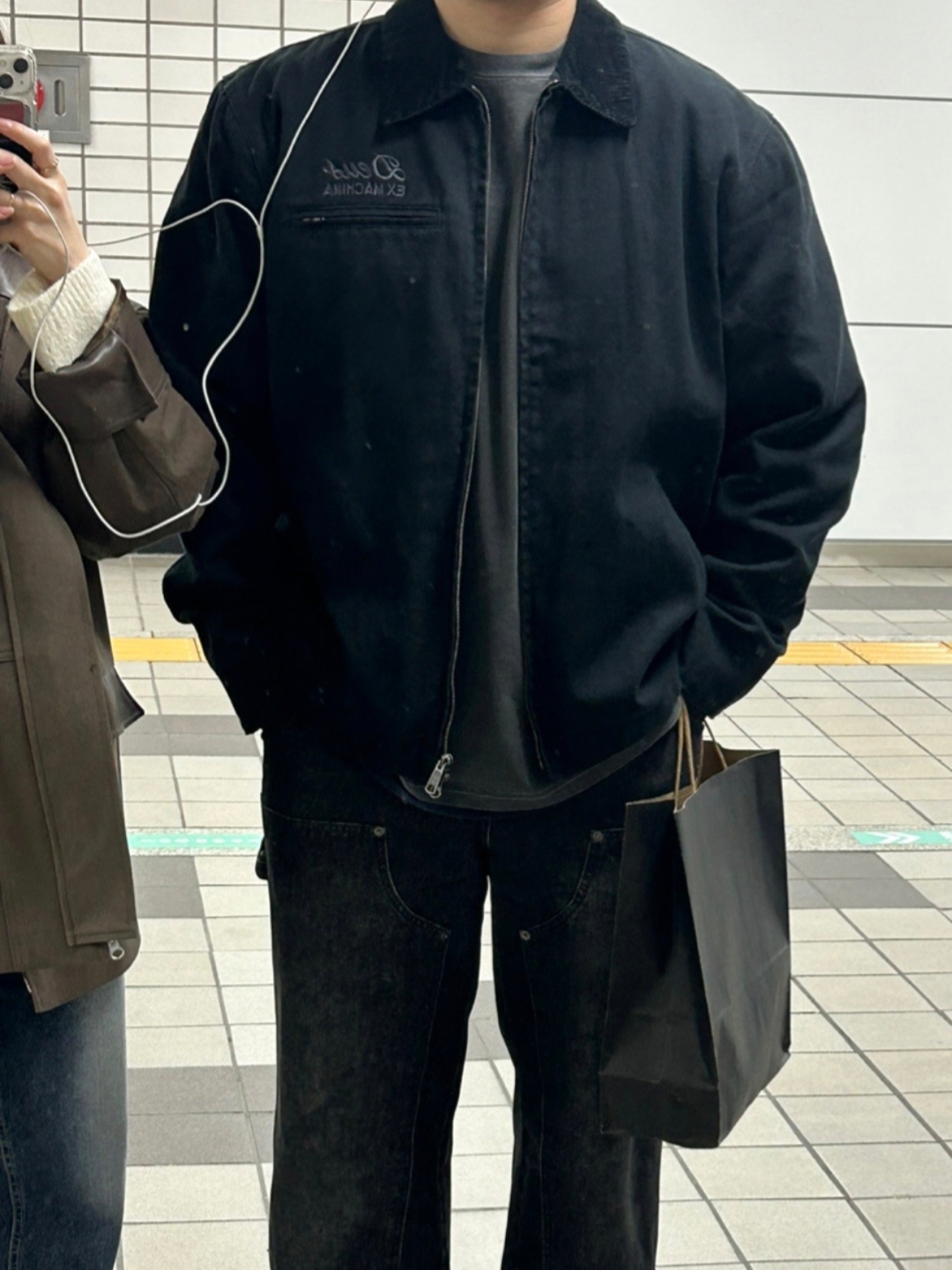 Deus Ex Machina Seoul Address Workwear Jacket Black, Deus Ex Machina Address Workwear Jacket Black 착용 스타일