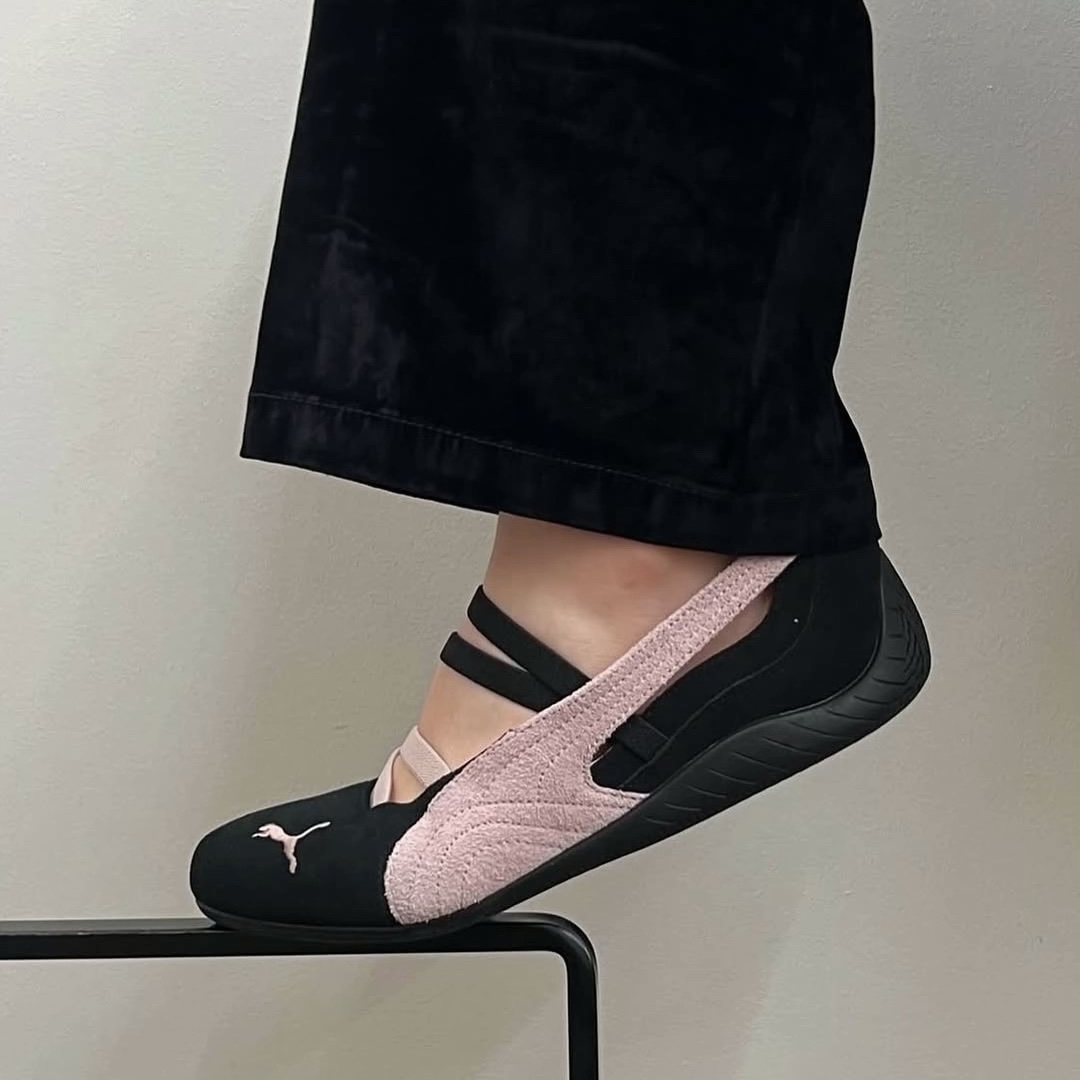 (W) Puma Speedcat Ballet Suede Puma  Black Mauve Mist 착용 스타일