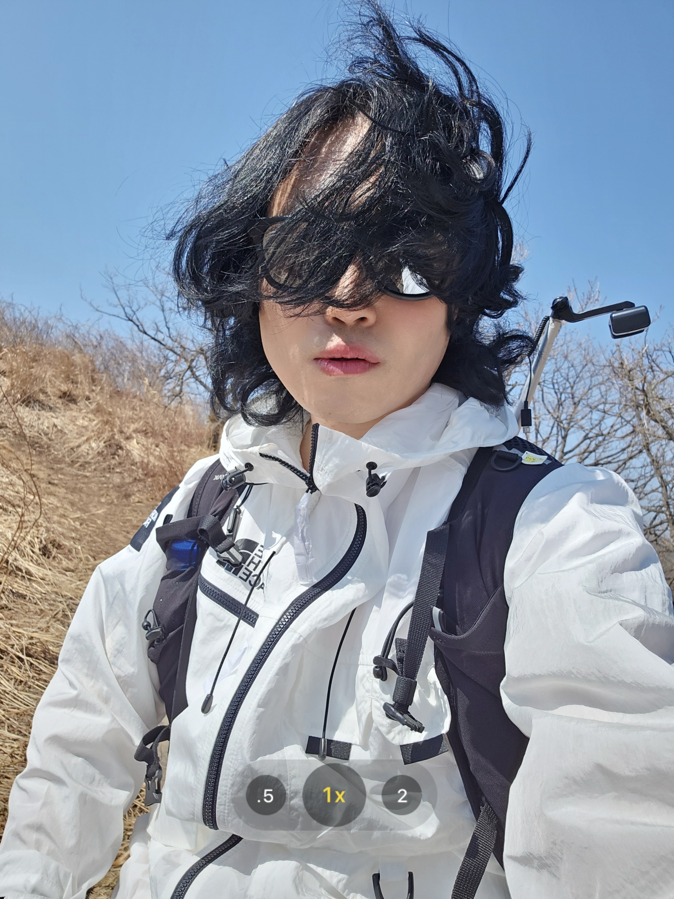 The North Face White Label Sheldon Cargo Jacket White 착용 스타일 - 1