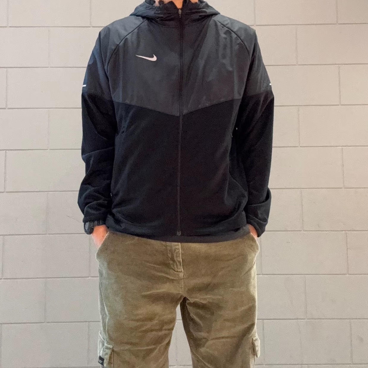 Nike Sphere Miler Therma-Fit Water-Repellent Running Jacket Black - Asia 착용 스타일