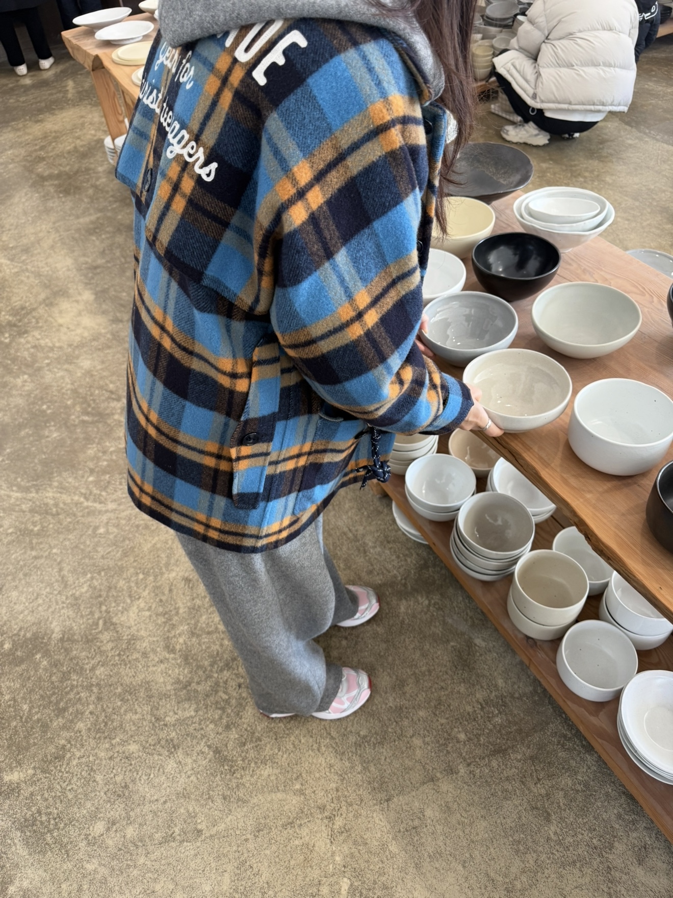 휴먼 메이드 헌팅 자켓 블루, 살로몬 x 샌디 리앙 XT-위스퍼 페어리 테일 실버 착용 스타일 - 5
