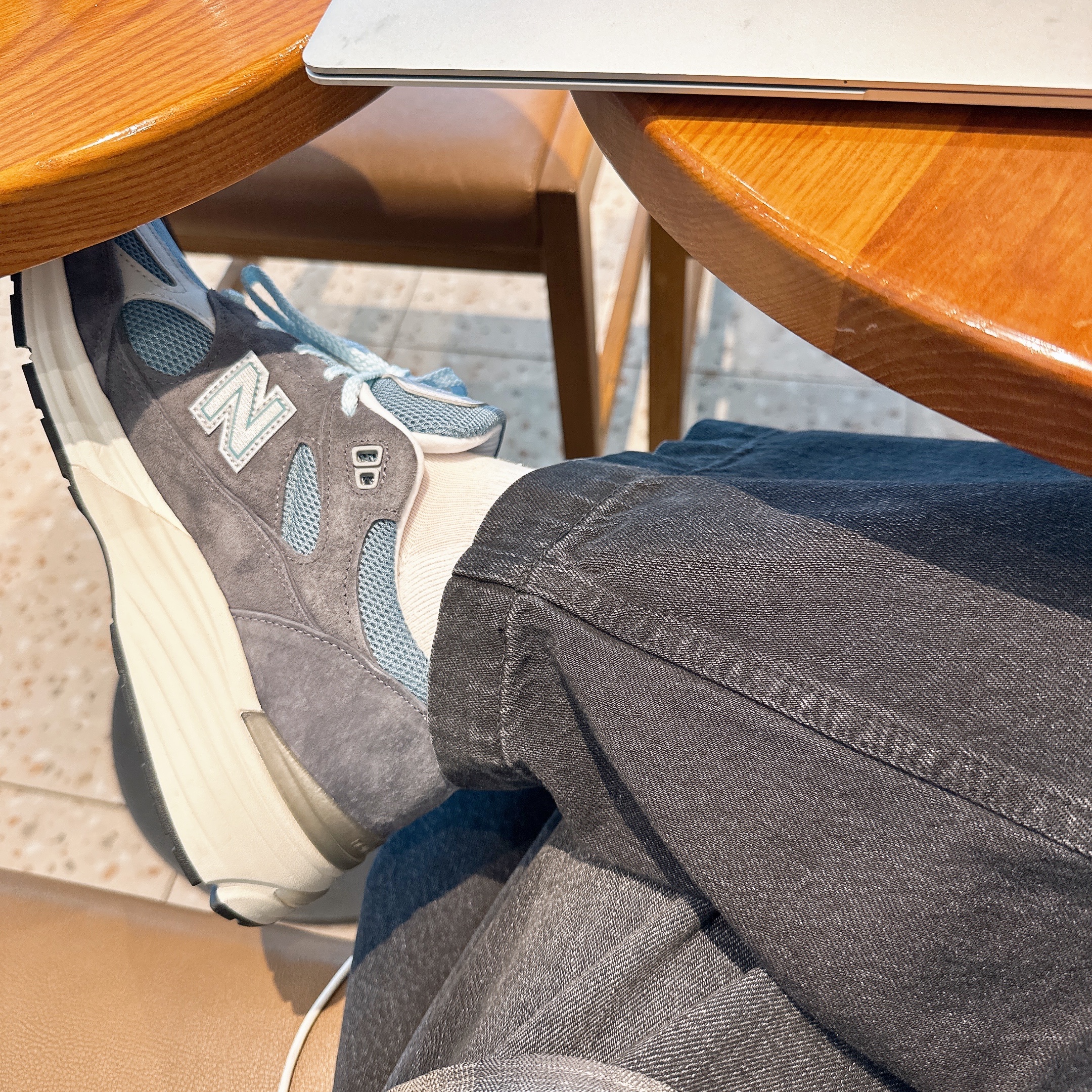 New Balance x Kith 991v2 Made in UK Steel Blue Grey 착용 스타일
