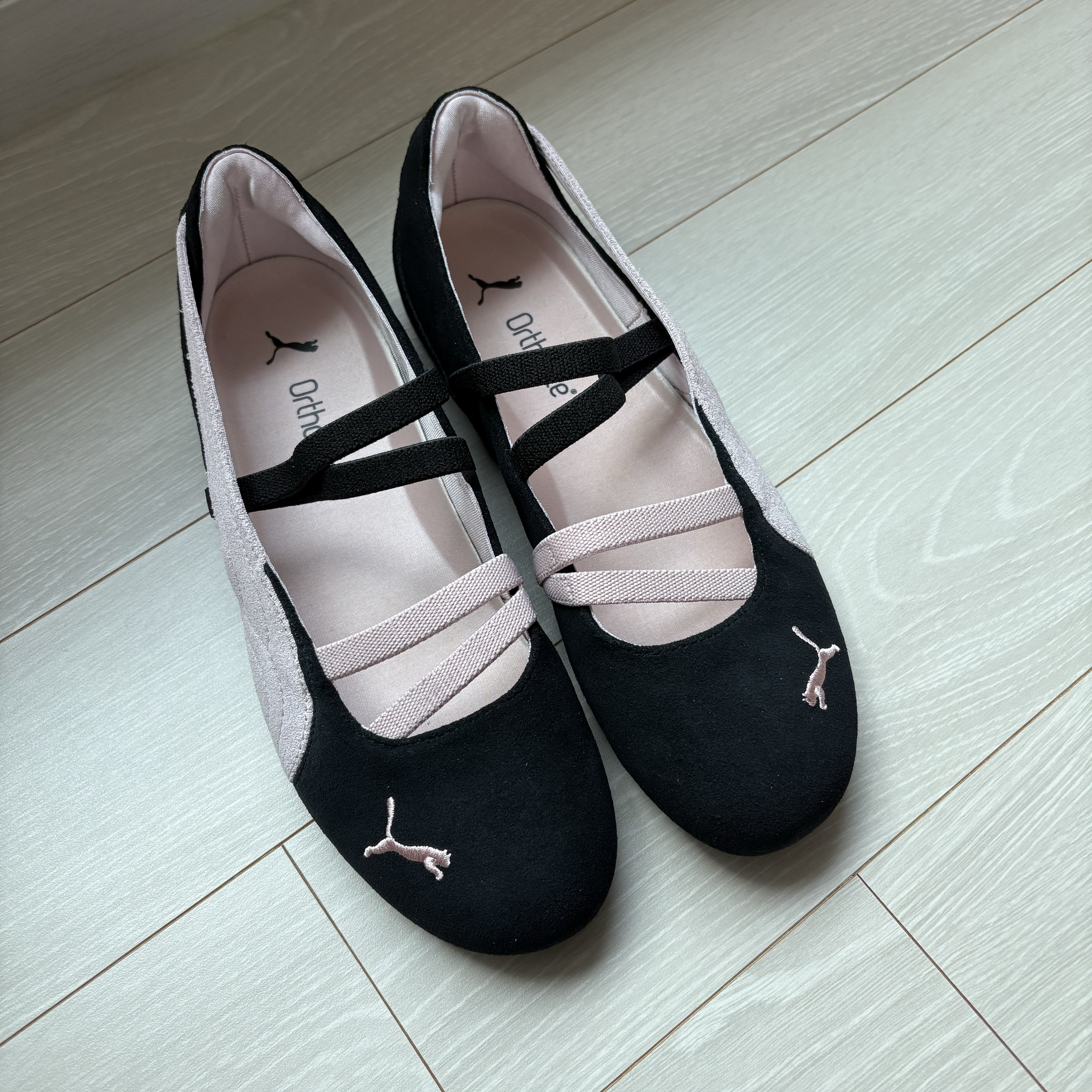 (W) Puma Speedcat Ballet Suede Puma  Black Mauve Mist 착용 스타일 - 2