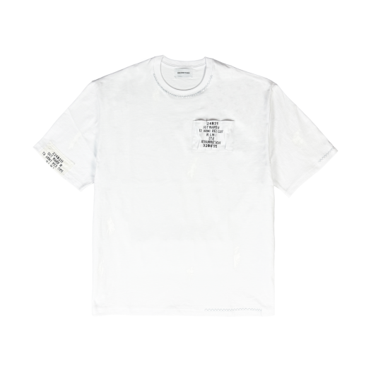 22-T003 White Resurrection13 Magazine Detail T-Shirt White