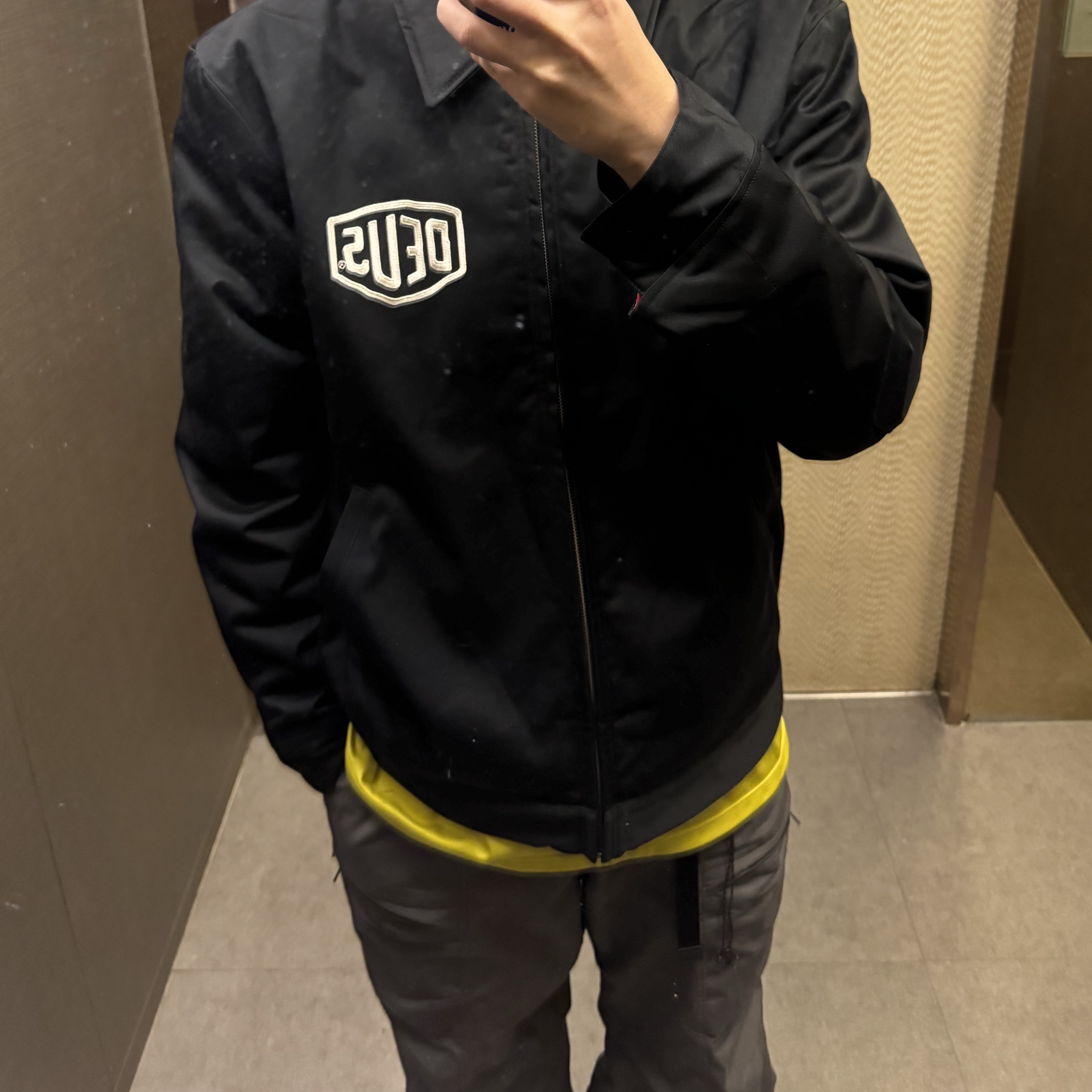 Deus Ex Machina Classic Workwear Jacket 2.0 Black 착용 스타일