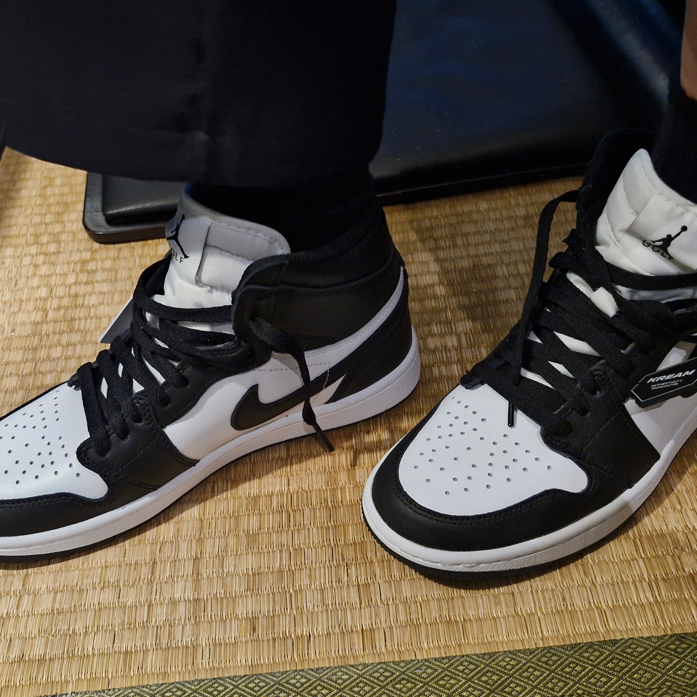 Jordan 1 High Golf White Black 착용 스타일 - 1