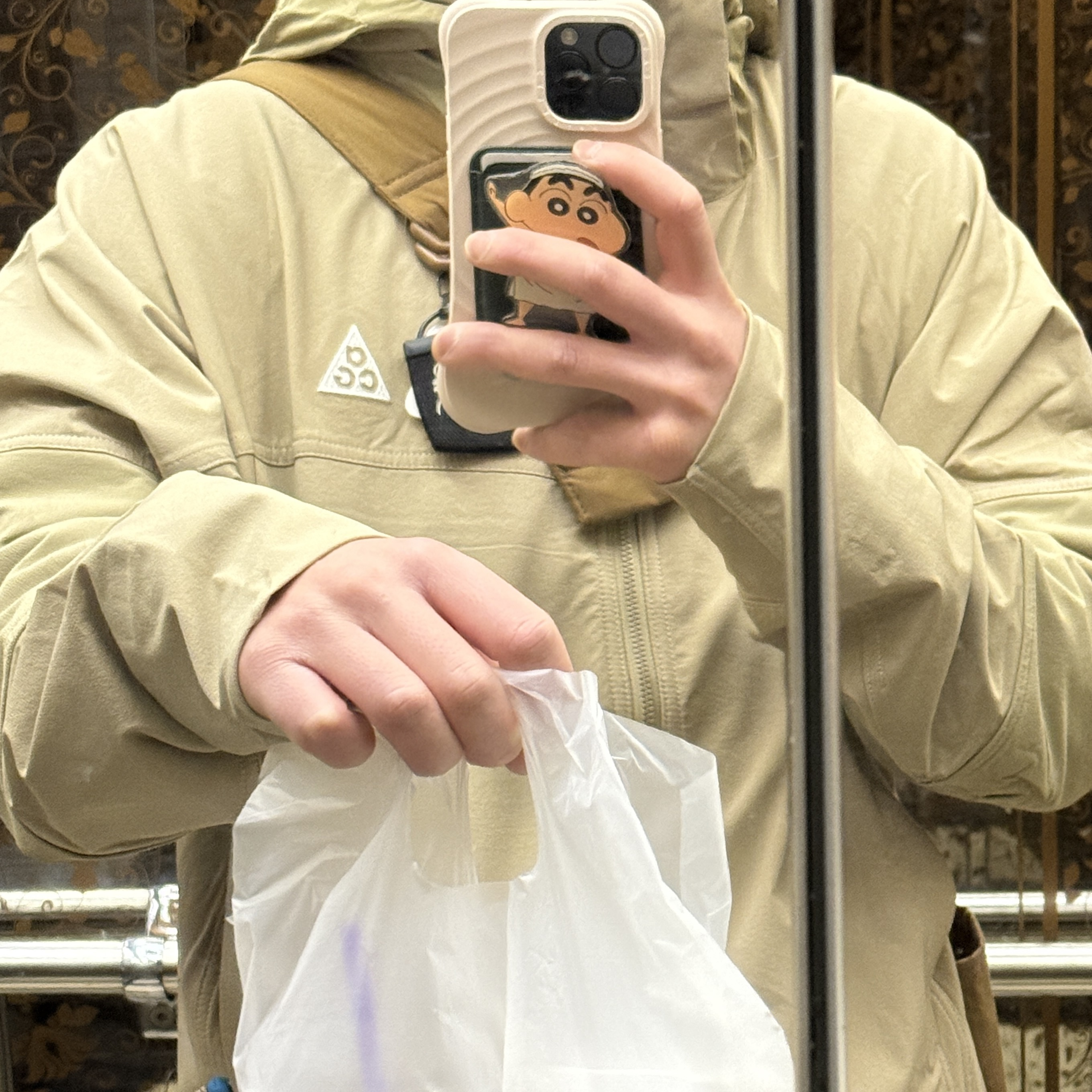 Nike ACG Sun Farer Jacket Khaki Summit White - Asia 착용 스타일