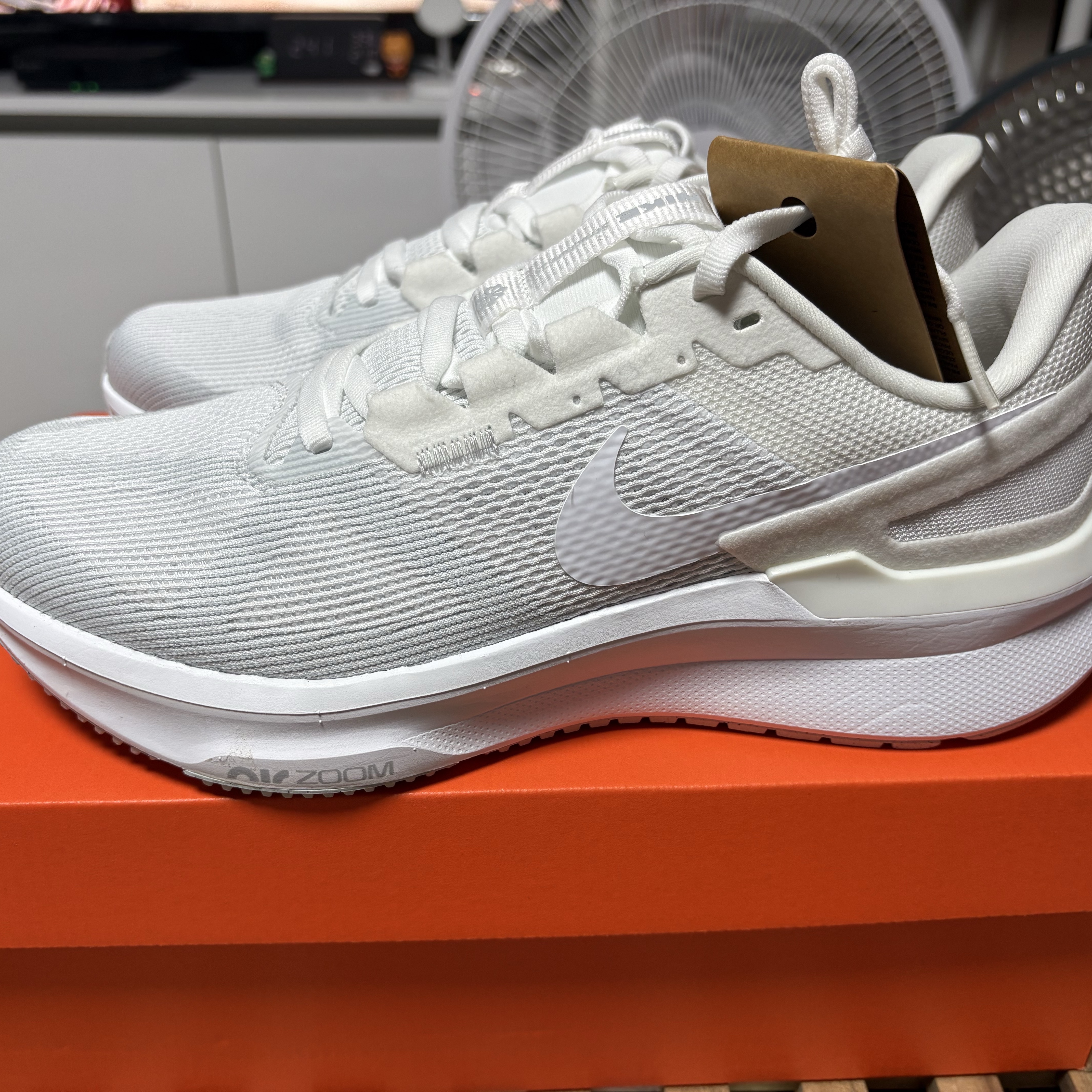 Nike Zoom Structure 25 White Pure Platinum 착용 스타일 - 1