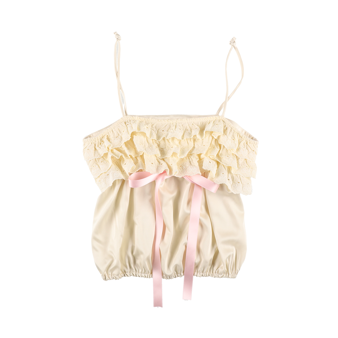 샤키리 체리쉬 레이스 뷔스티에 (핑크,크림)(SHAKIRI Cherish Lace Bustier (Pink,Cream))
