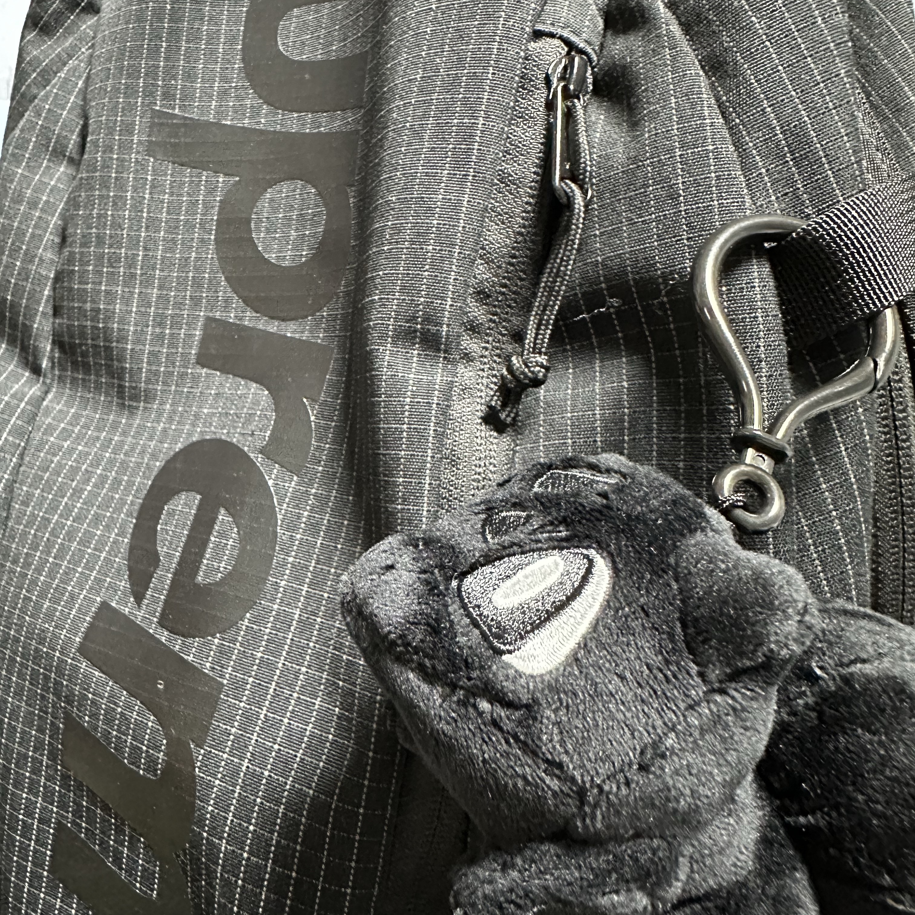 Fragment x Pokemon INN Thunderbolt Project TBP Mascot Key Ring Fushigidane Black, Supreme Backpack Black - 24SS 착용 스타일