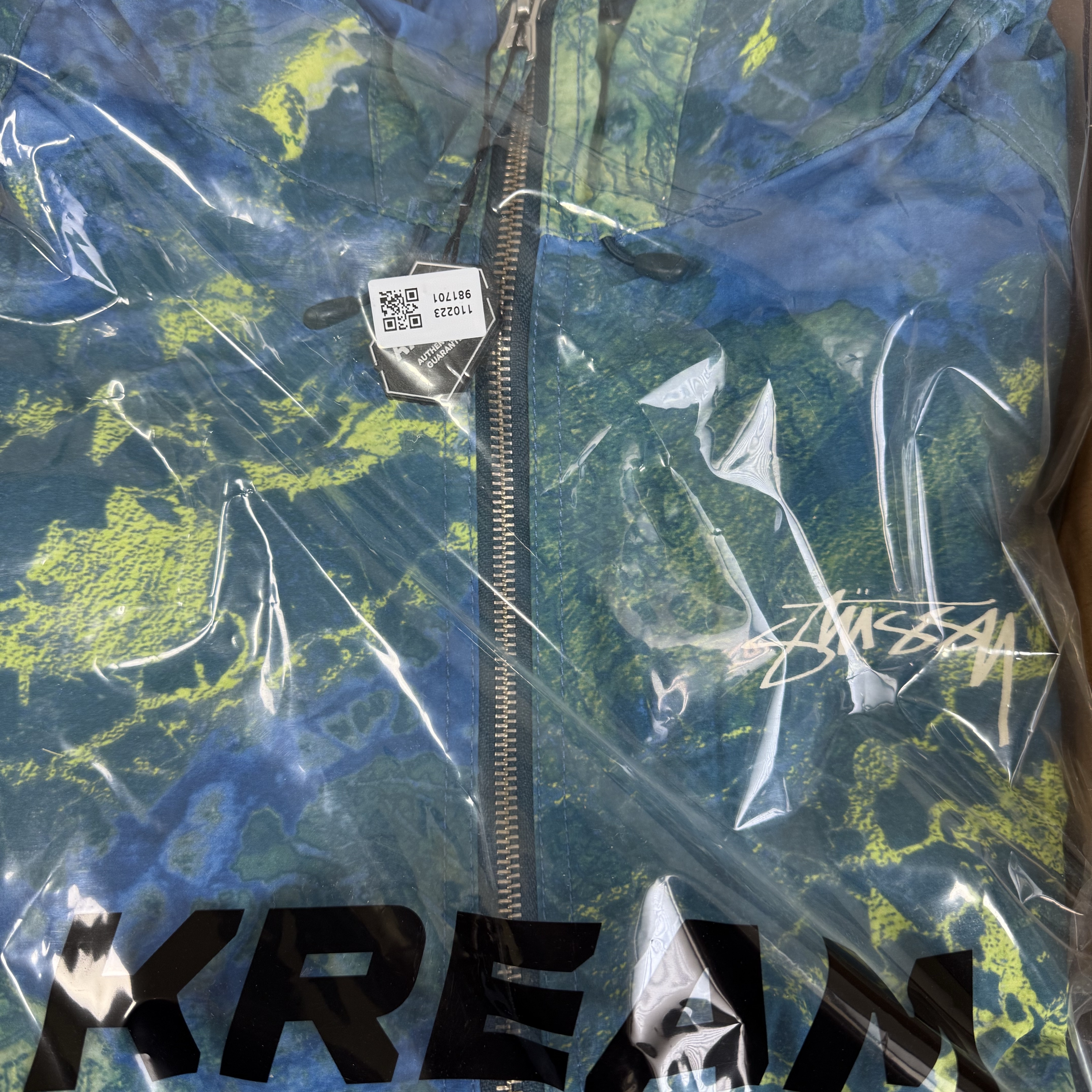 Stussy Realtree Wav3 Beach Shell Wave3 Blue Yellow 착용 스타일 - 1