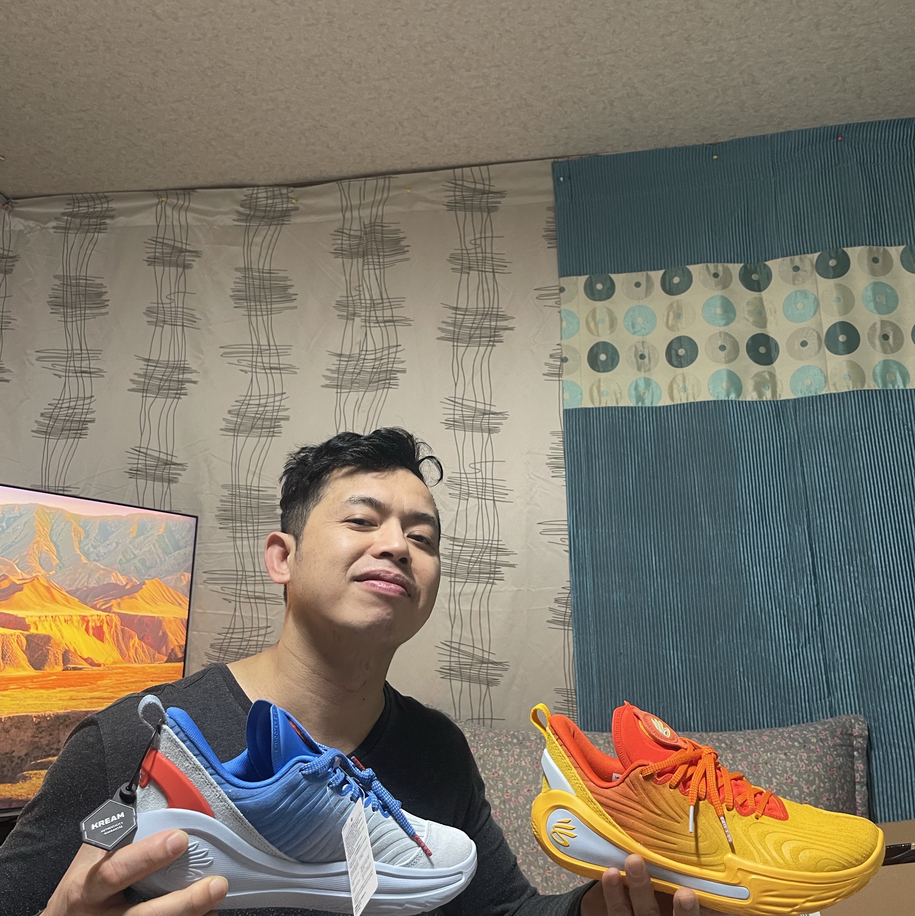 Under Armour Curry Flow 12 What The Bay Multi-Color 착용 스타일 - 2