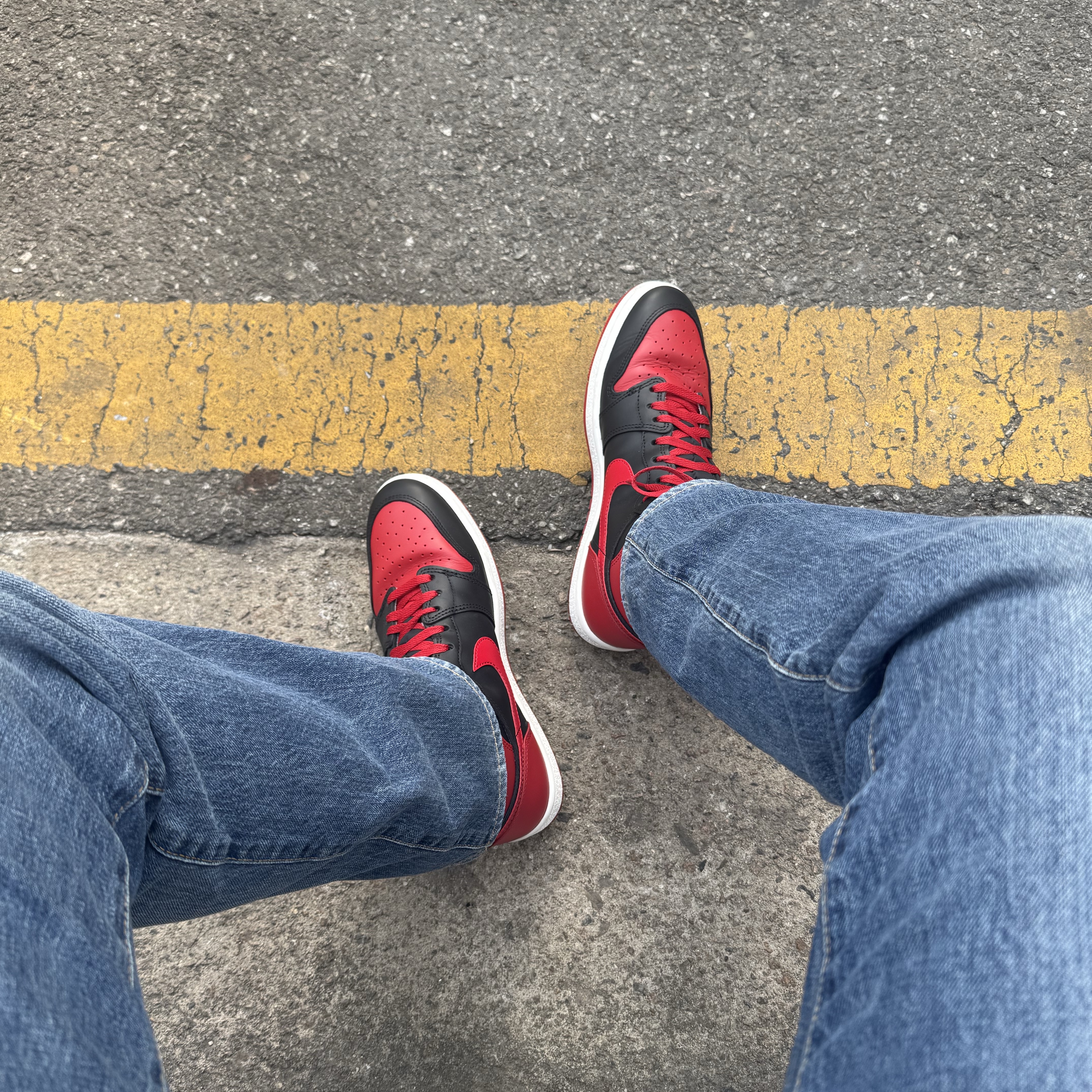 Jordan 1 High 85 Bred 착용 스타일
