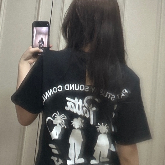Stussy x Patta Sound Connection T-Shirt Black 착용 스타일