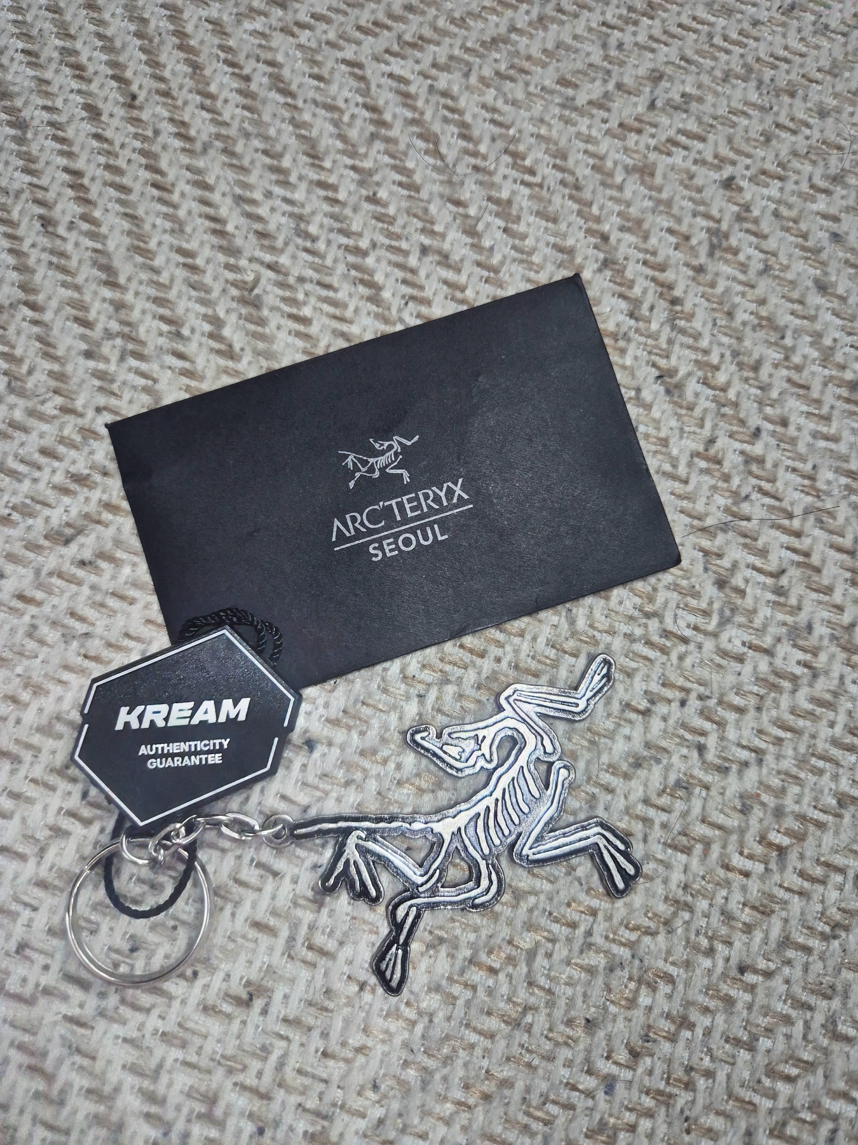 Arc'teryx Keyring Metal 착용 스타일