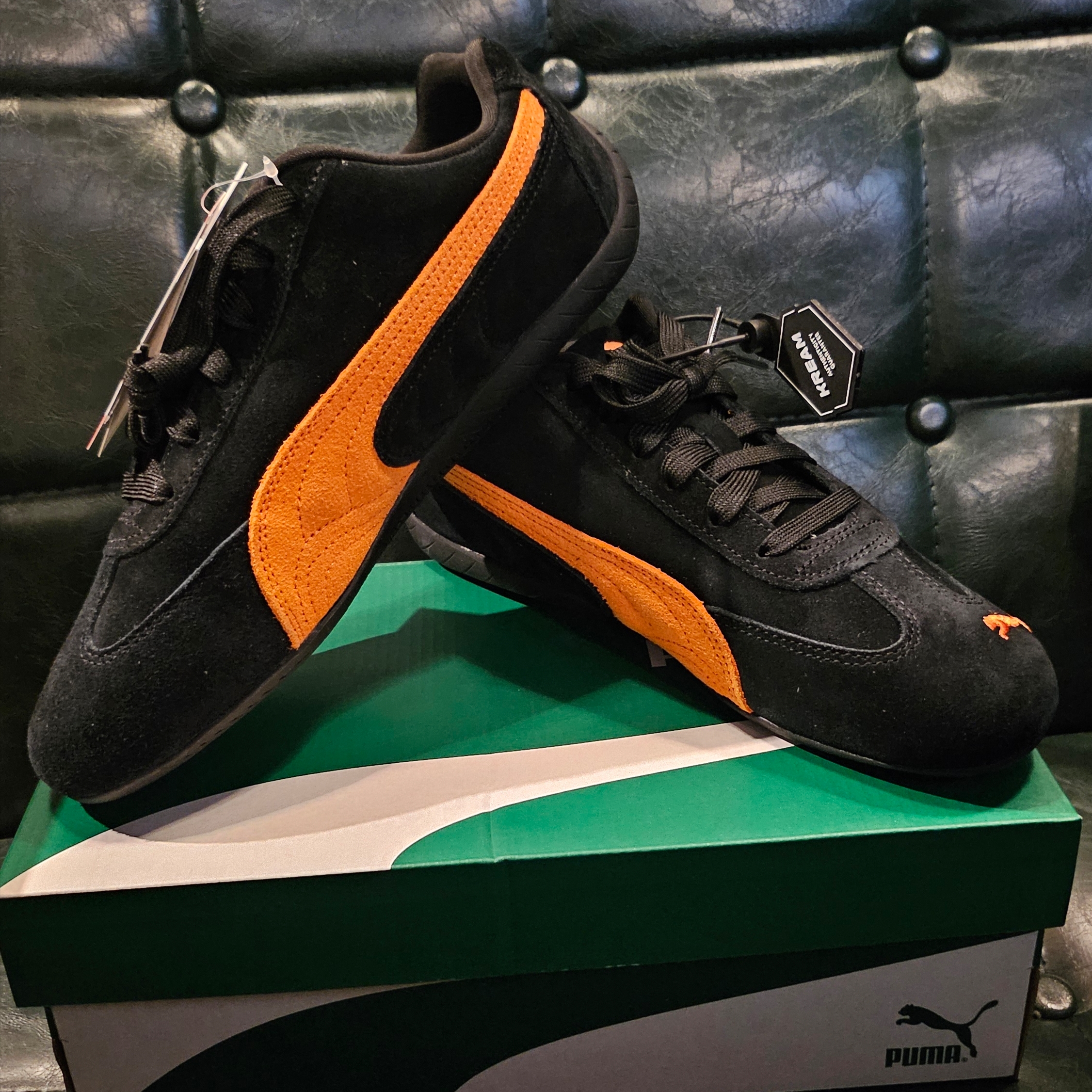 Puma Speedcat OG Puma Black Rickie Orange 착용 스타일