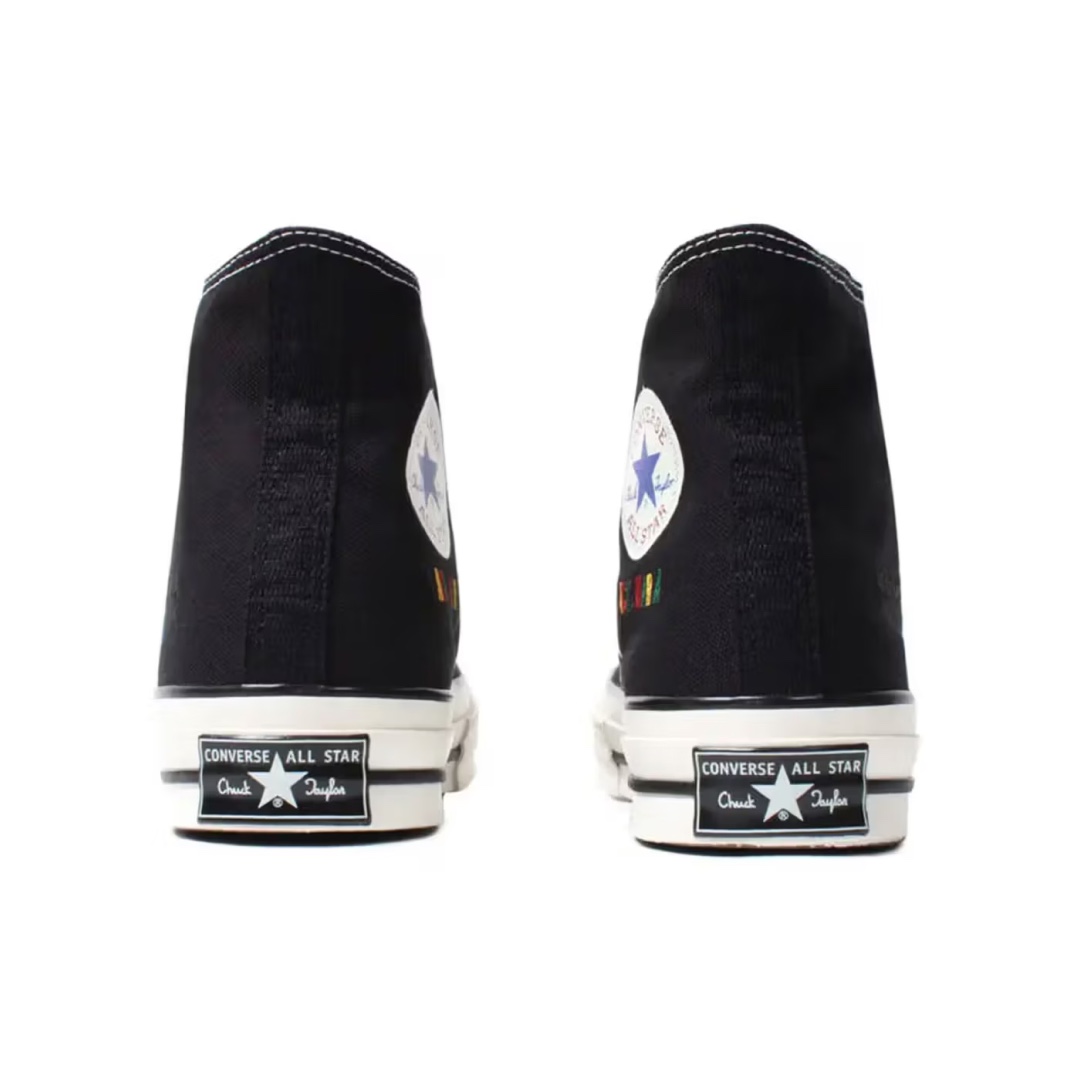 Converse x Invincible x Wacko Maria Chuck 70 Hi, Converse Chuck Taylor All Star Hi Black 착용 스타일 - 4