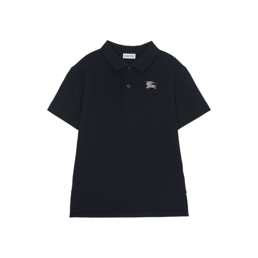 (Kids) Burberry Johane Polo Shirt Black