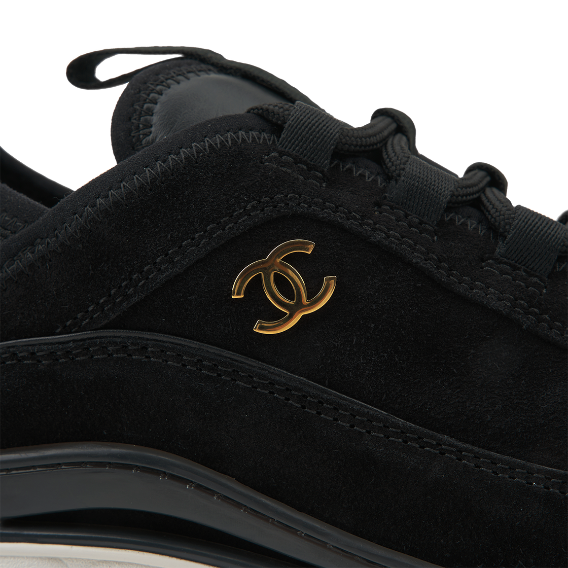 샤넬 스니커즈 스웨이드 카프스킨 & 블랙(Chanel Sneakers Suede Calfskin & Black) - 7