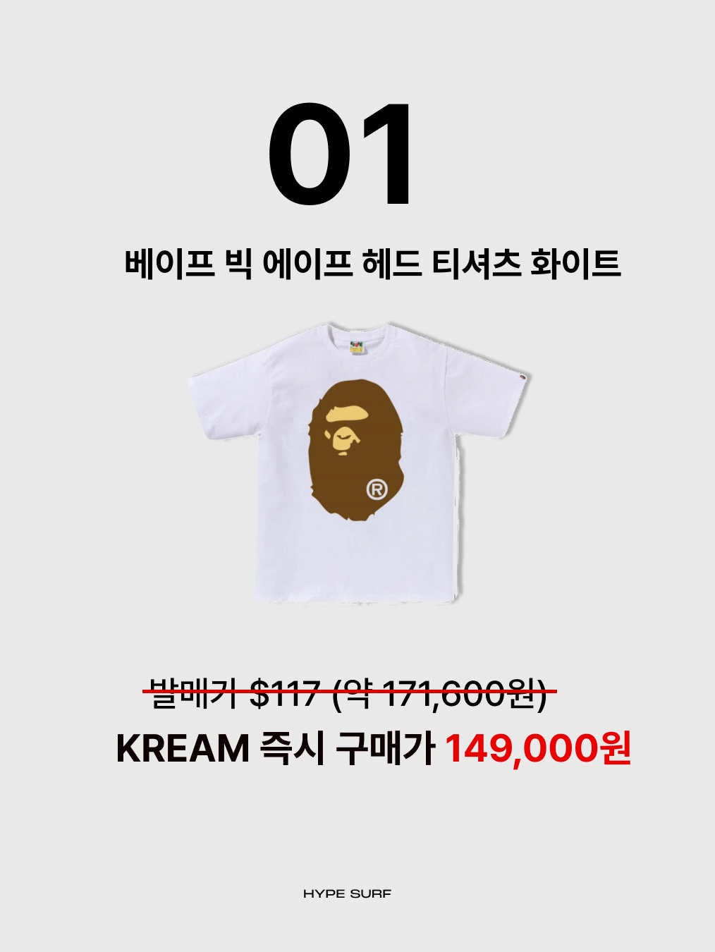 BAPE Big Ape Head T-Shirt White, (W) Nike Air Force 1 '07 WB Flax Wheat 착용 스타일 - 2