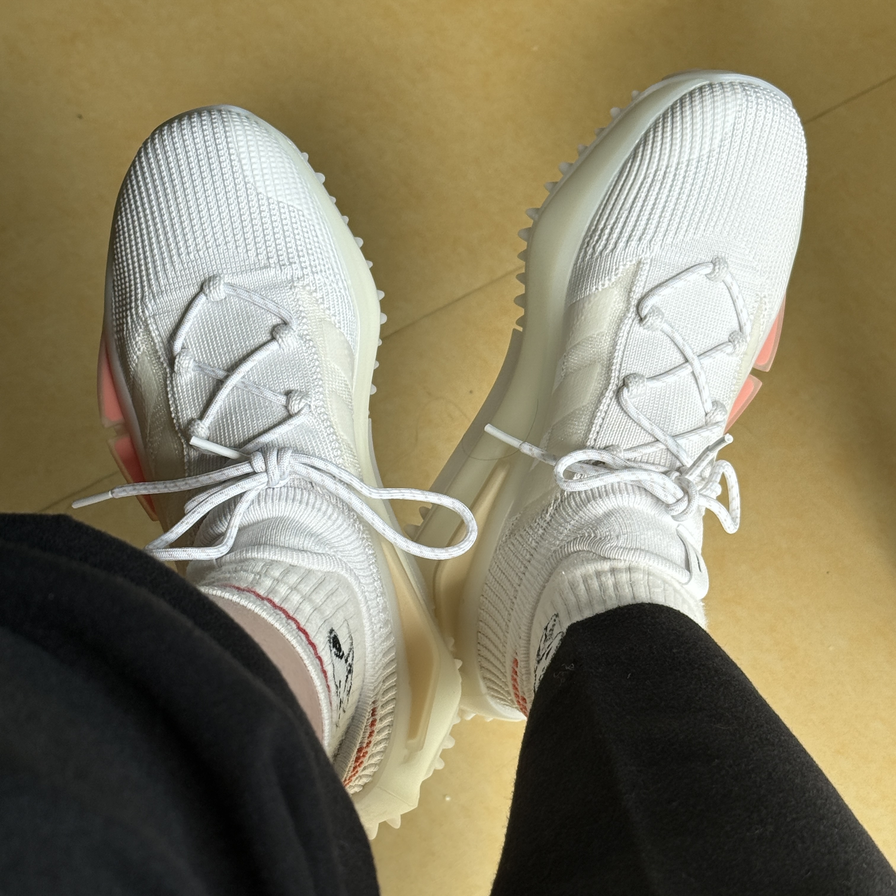 (W) Adidas NMD S1 Cloud White Off White 착용 스타일
