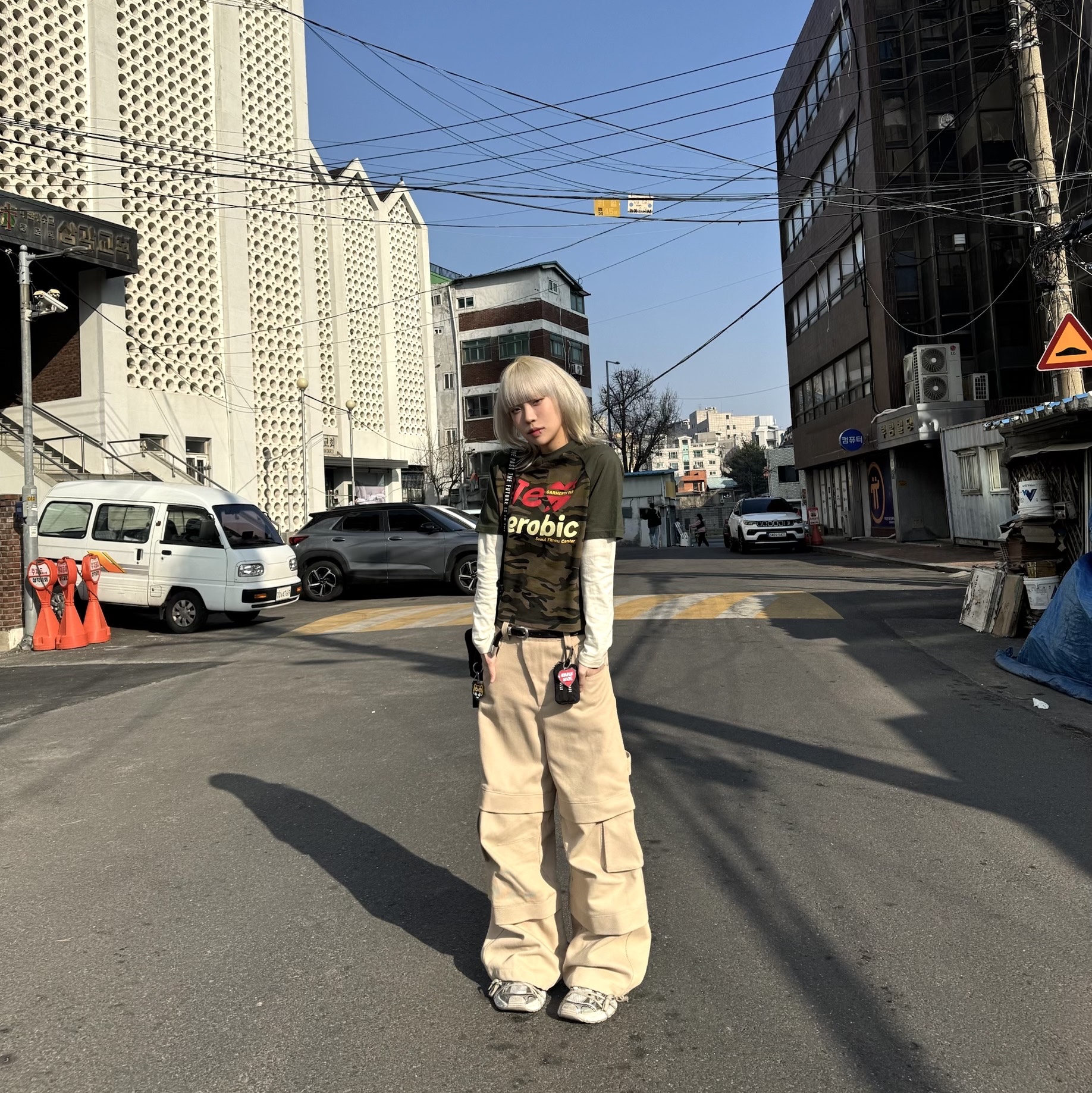 Balenciaga 3XL Sneakers Beige, Our Legacy Belt 2cm Shadow Rubber 착용 스타일 - 3