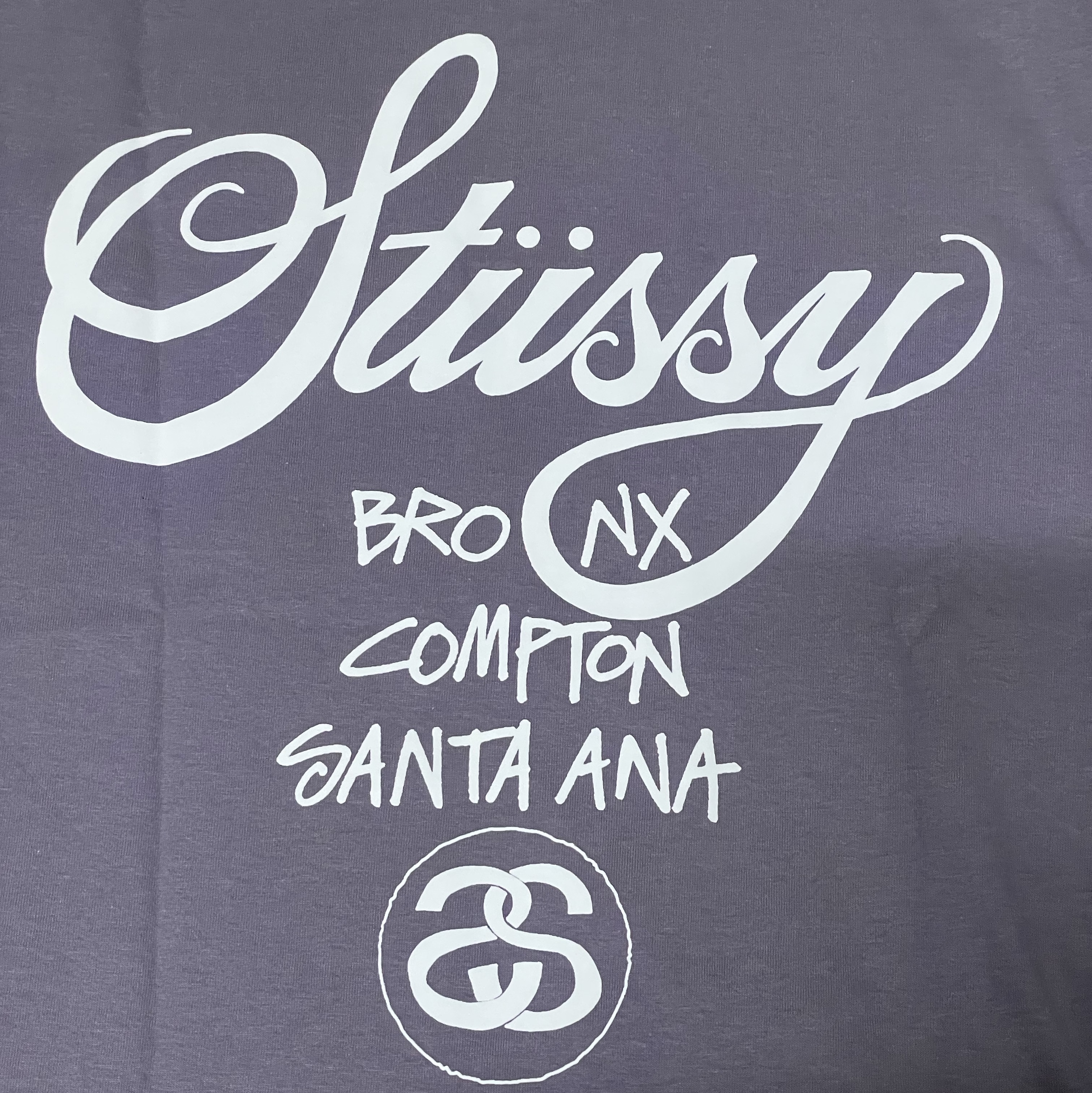 Stussy World Tour T-Shirt Mauve 2023 착용 스타일 - 2